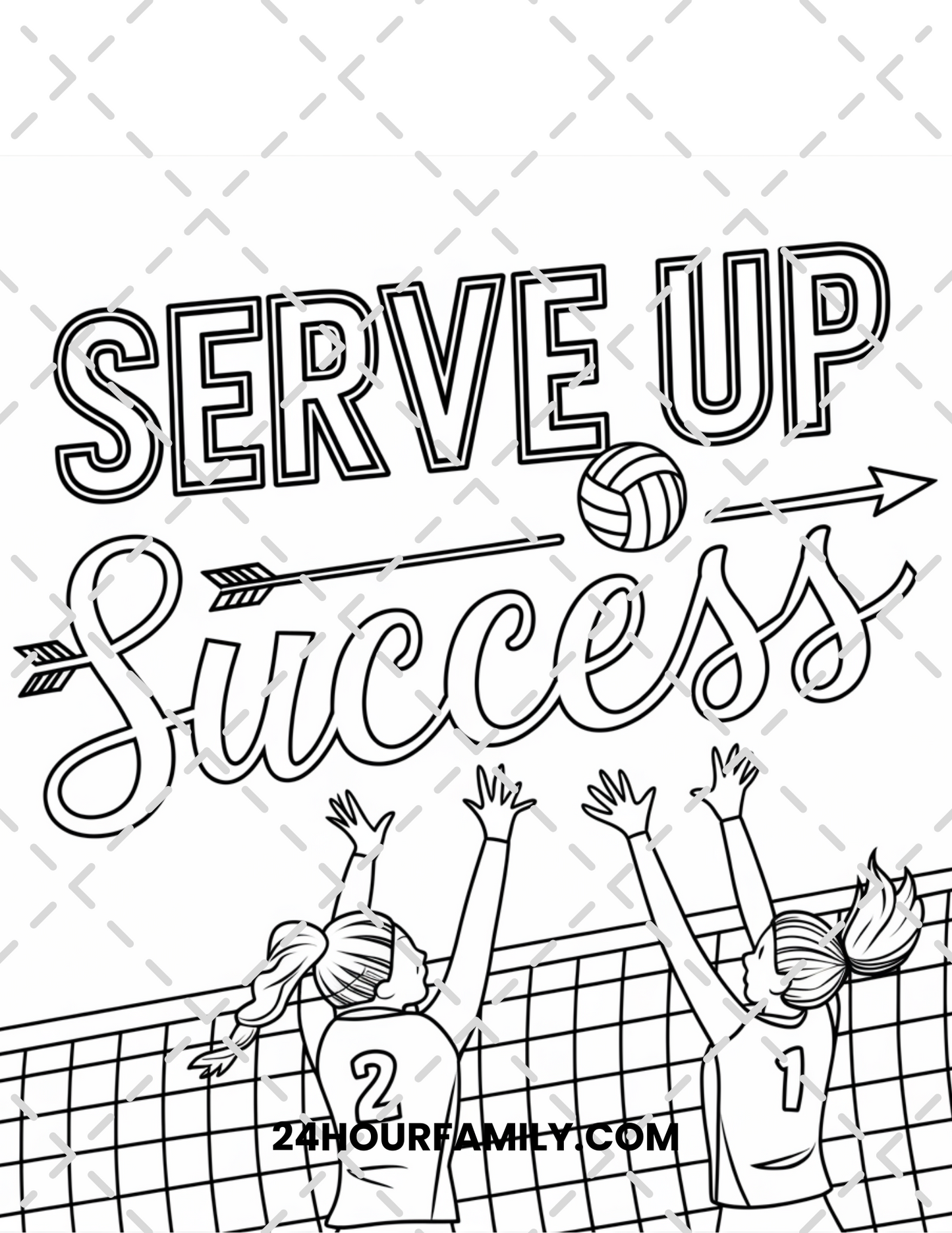 volleyball coloring pages