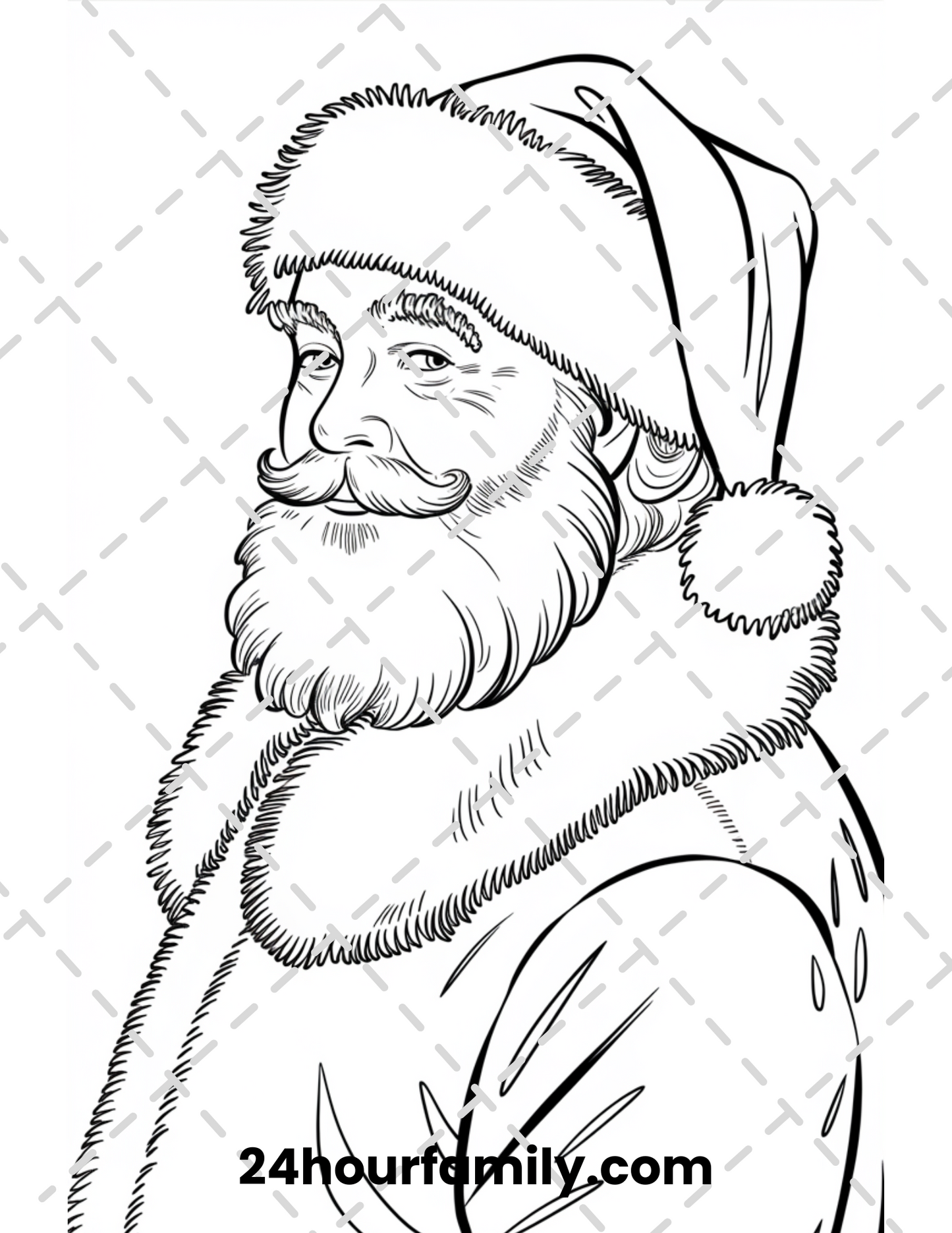 santa coloring pages