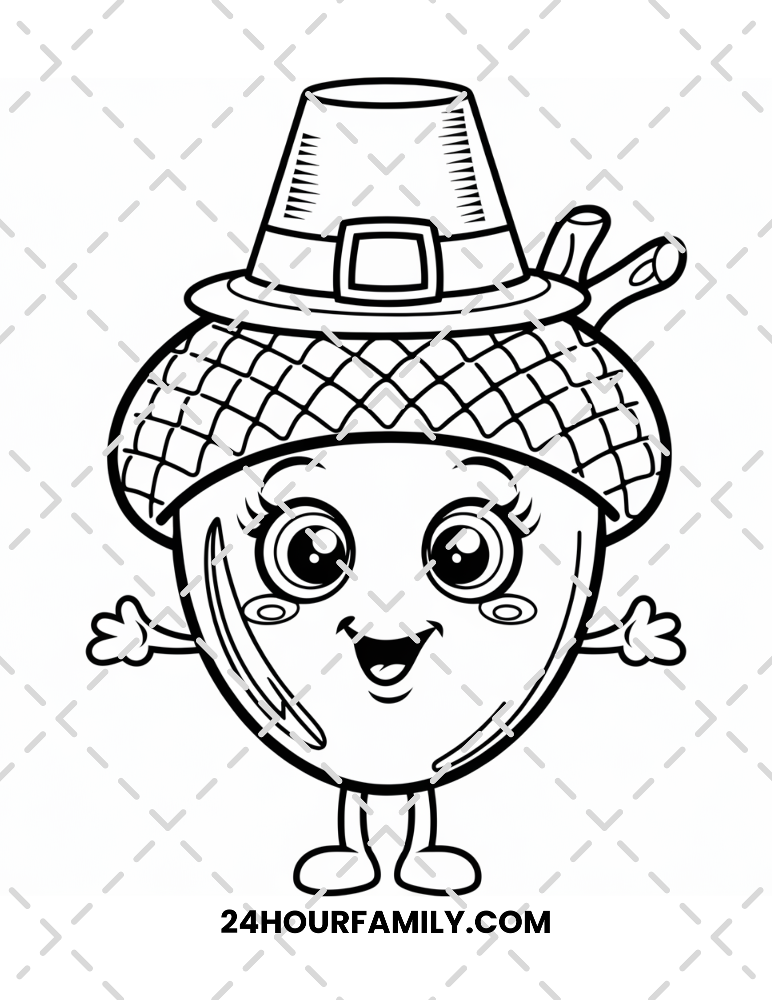 acorn coloring pages