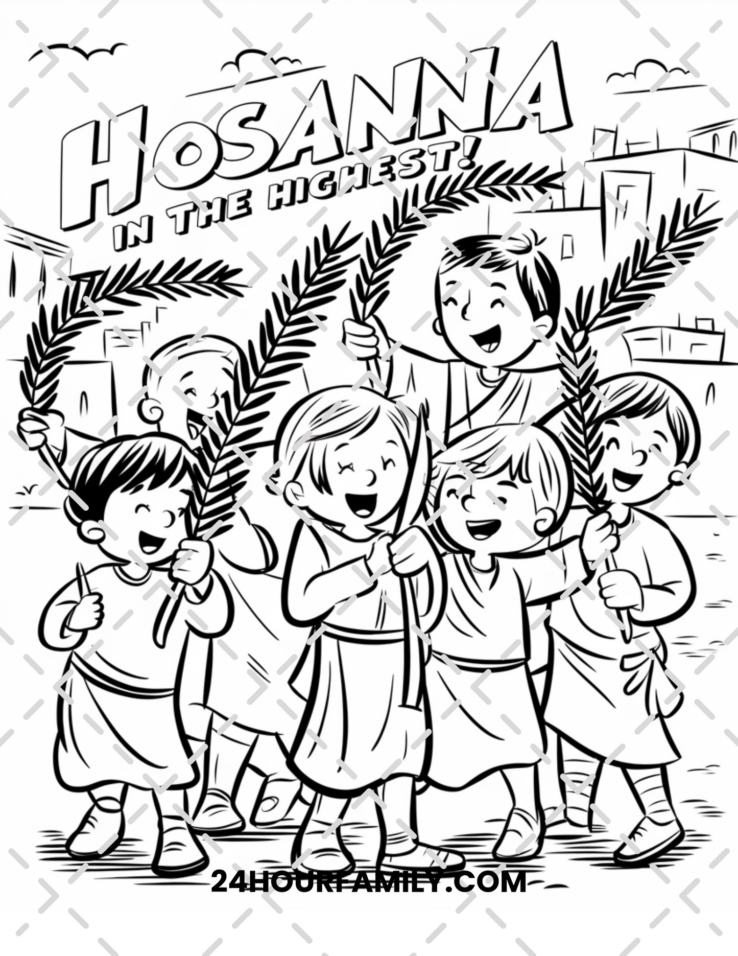 church easter coloring pages