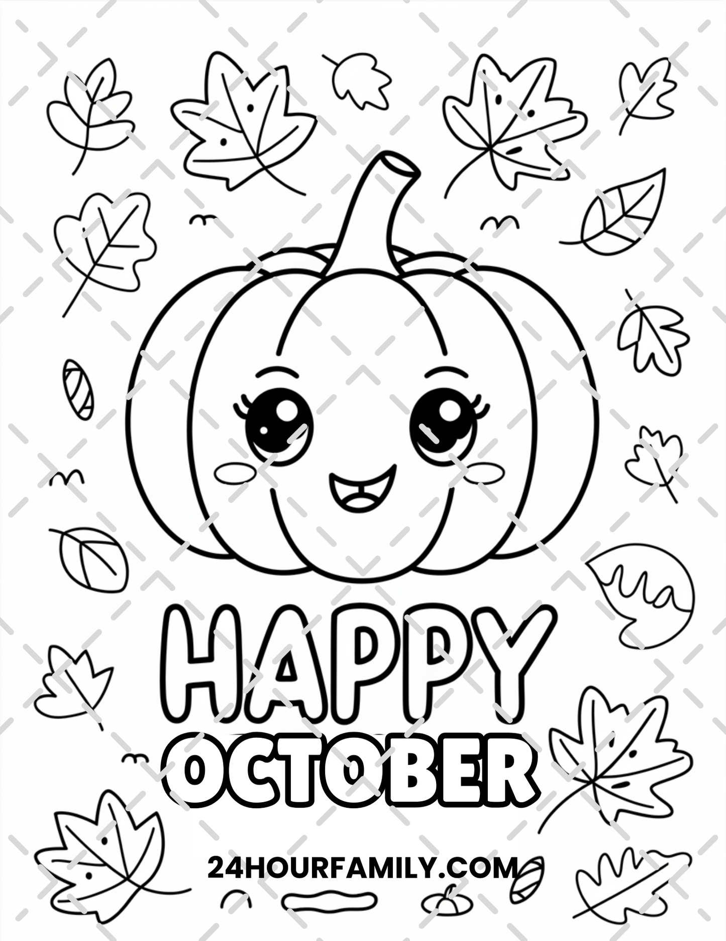 october coloring pages