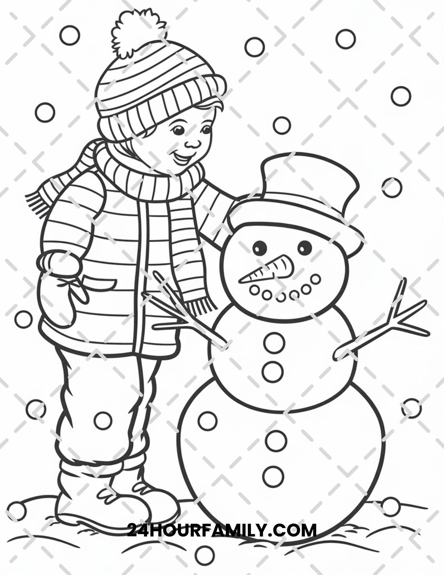 snowman coloring pages