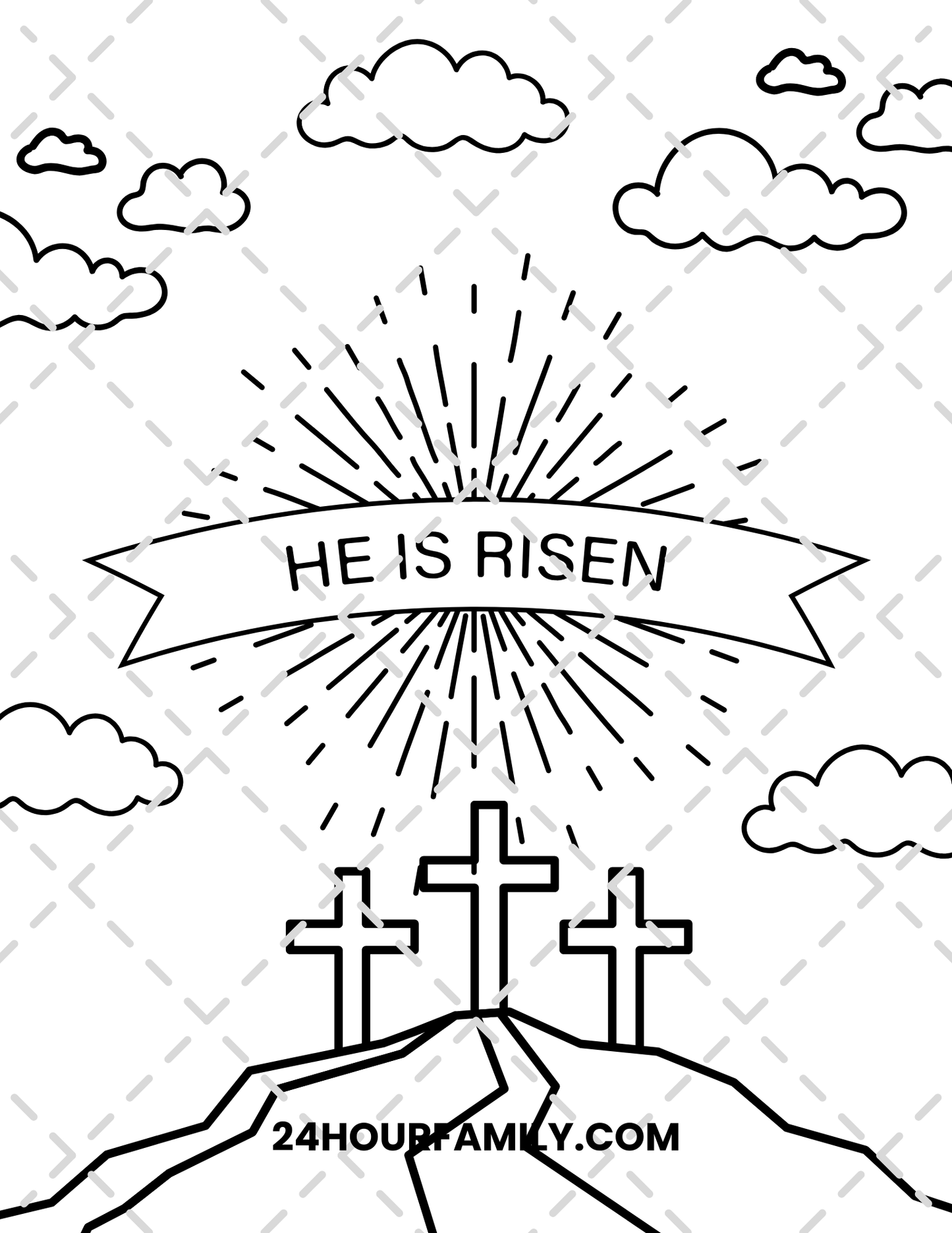 christian easter coloring pages