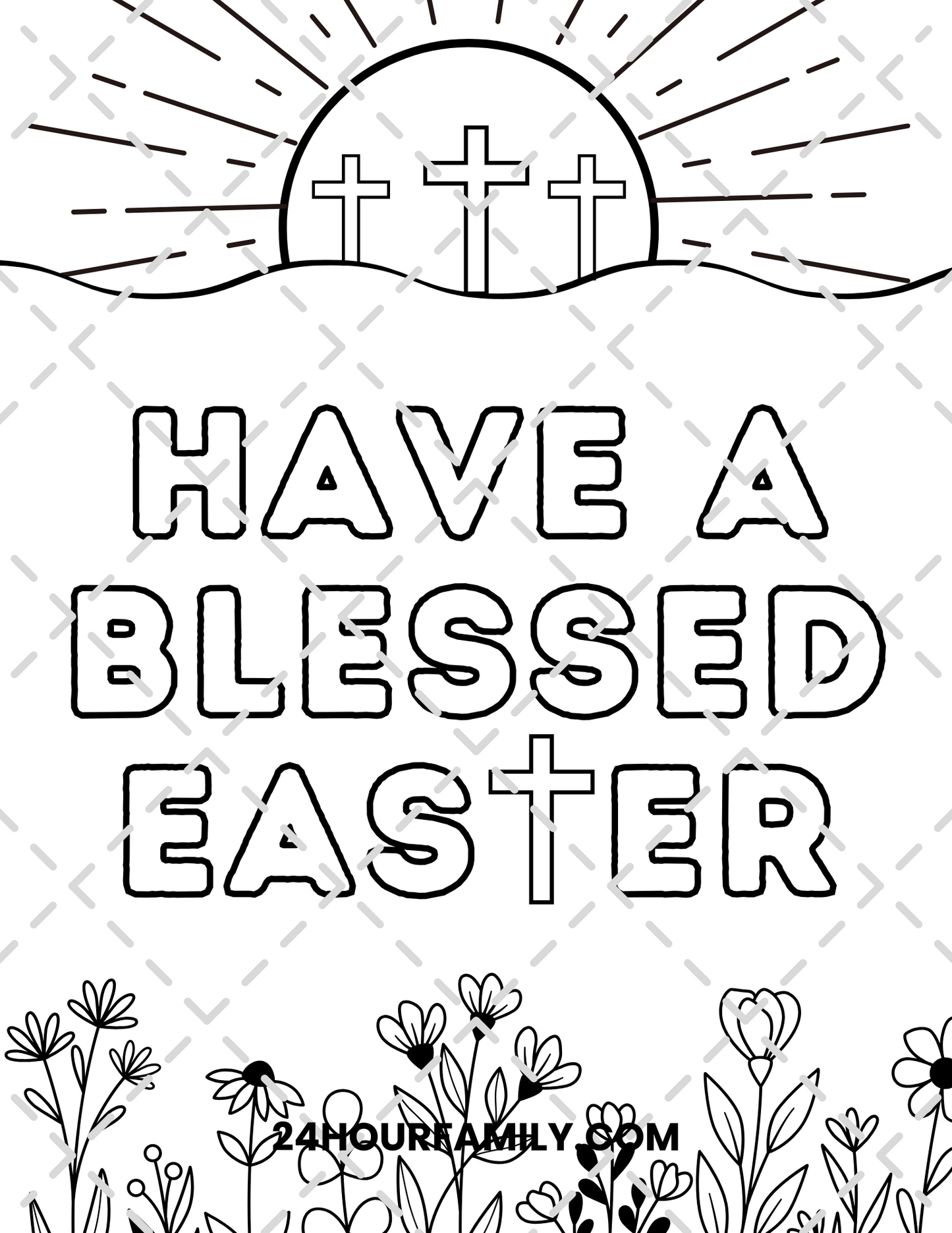 christian easter coloring pages