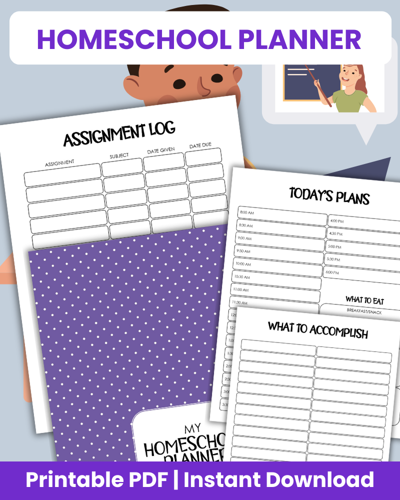 homeschool planner printable