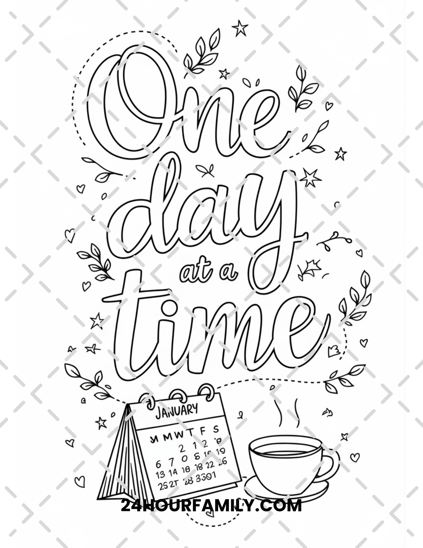 january coloring pages
