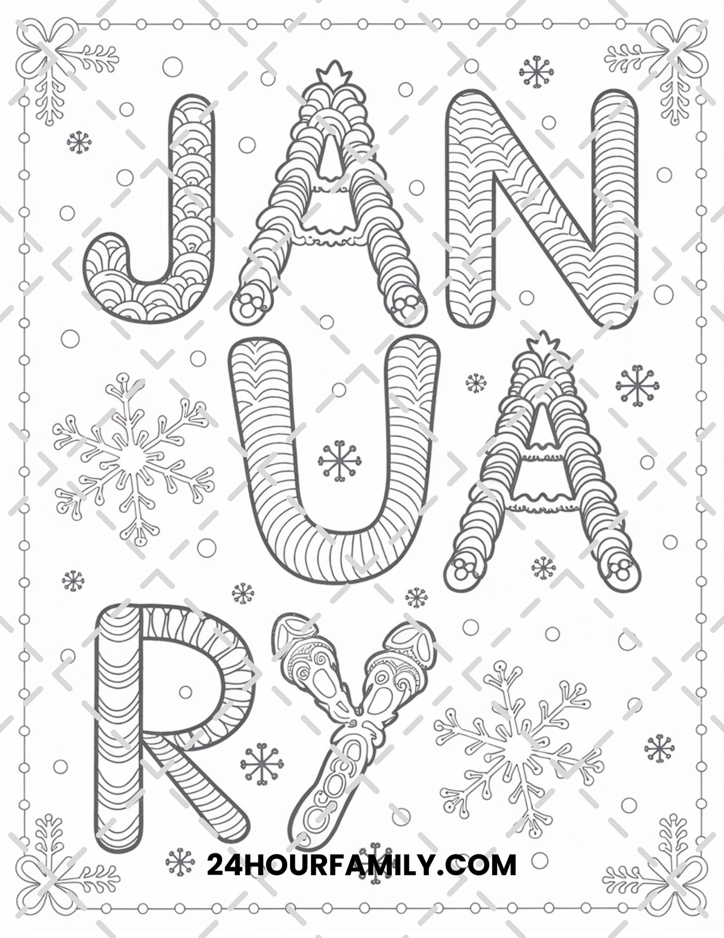 january coloring pages
