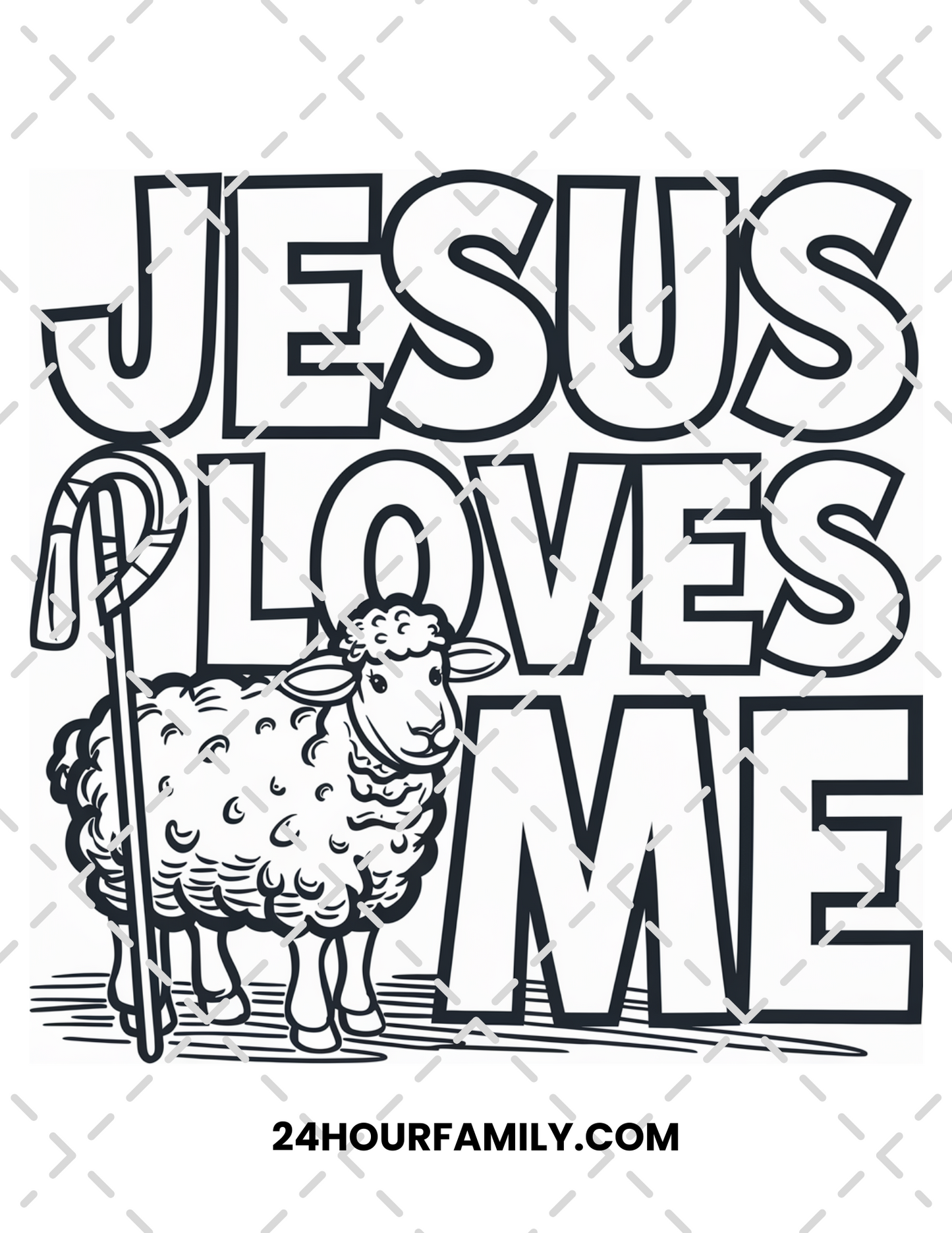 jesus loves me coloring pages