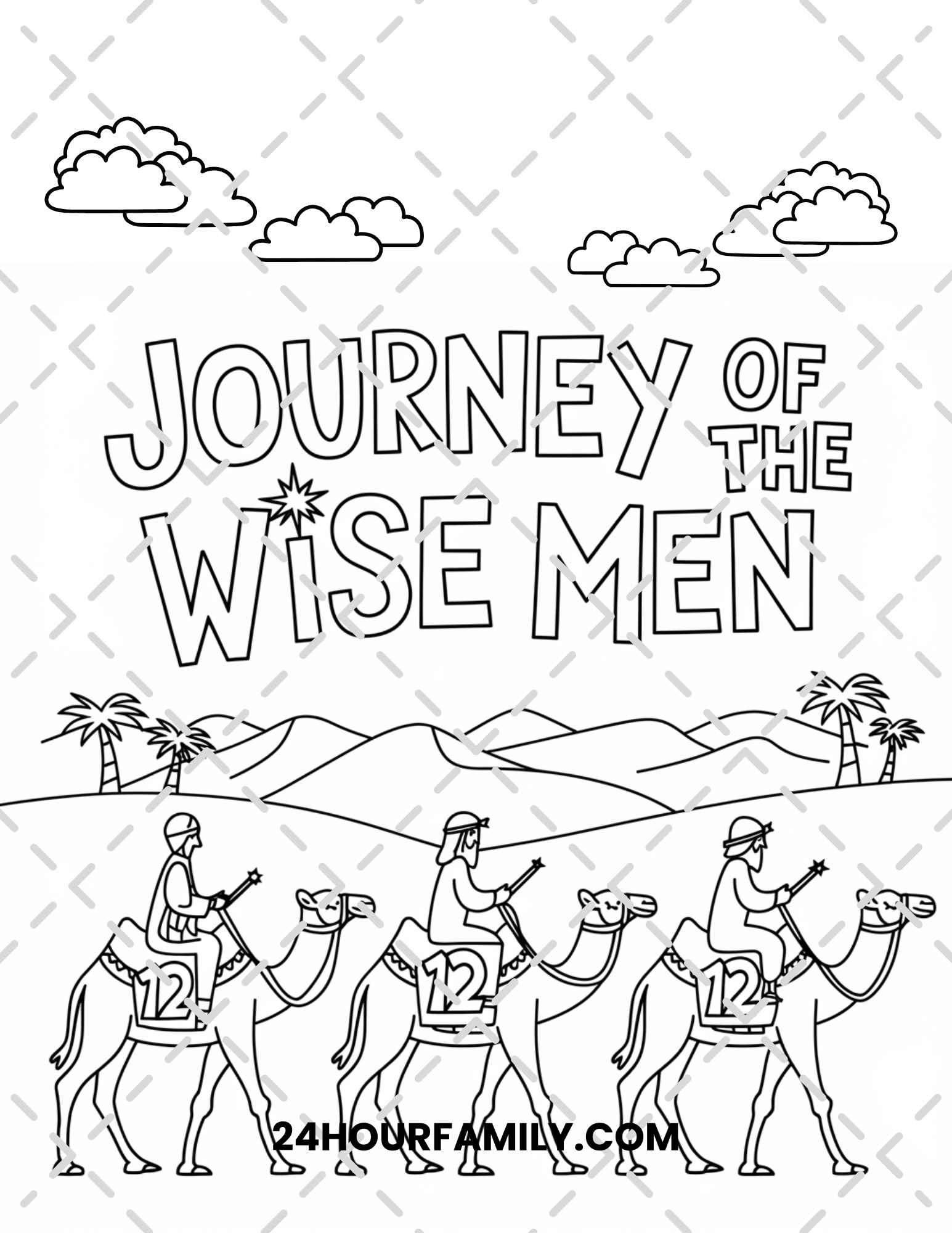 wise men coloring pages