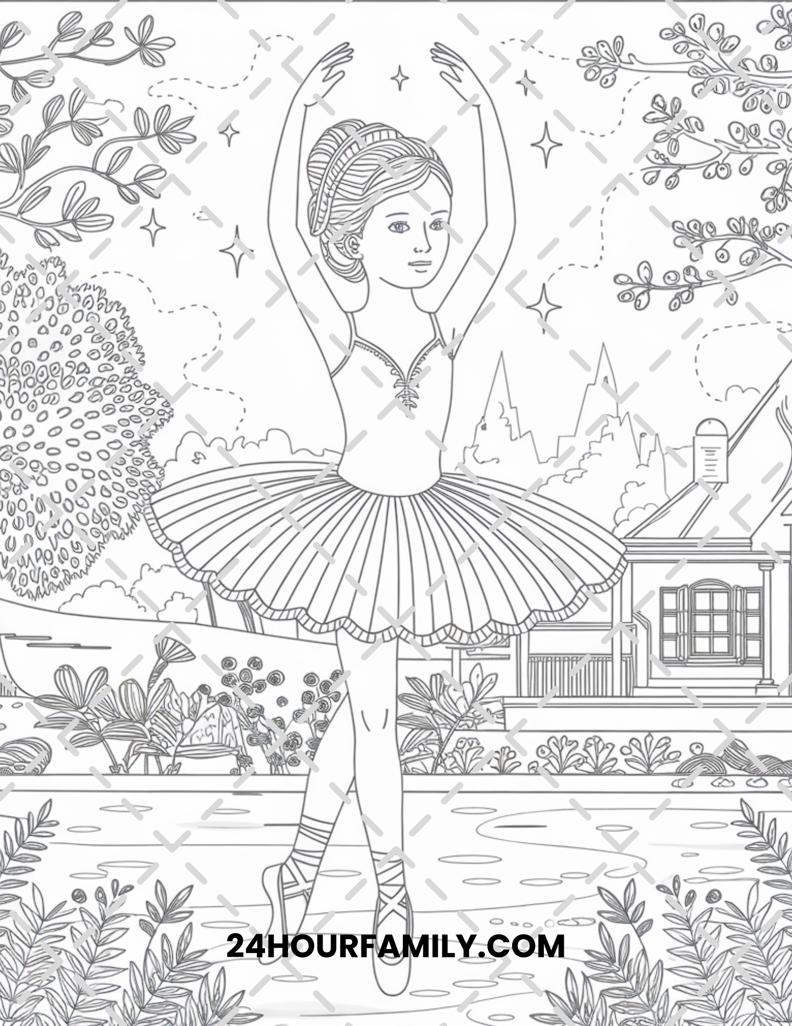 ballerina coloring pages