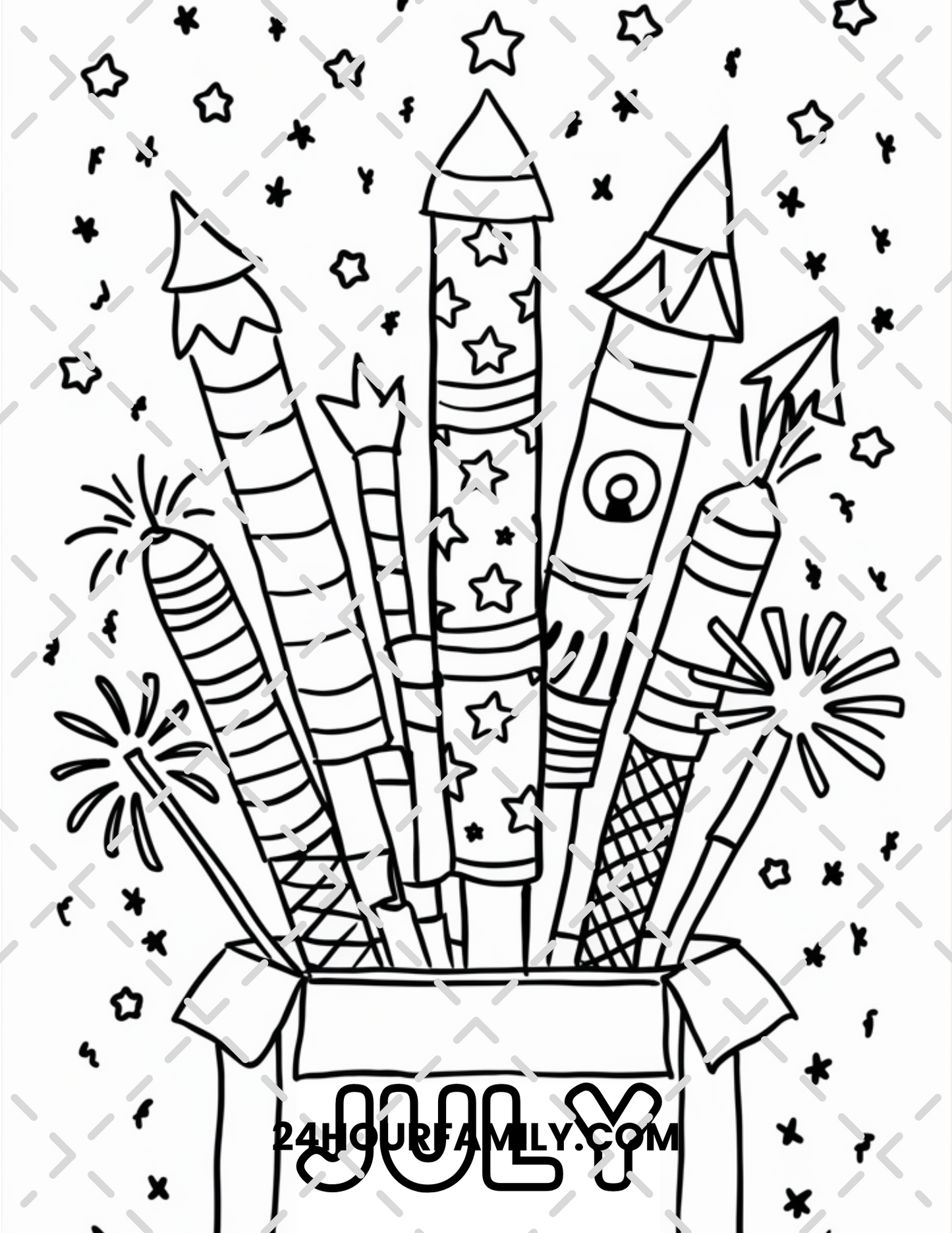 july coloring pages