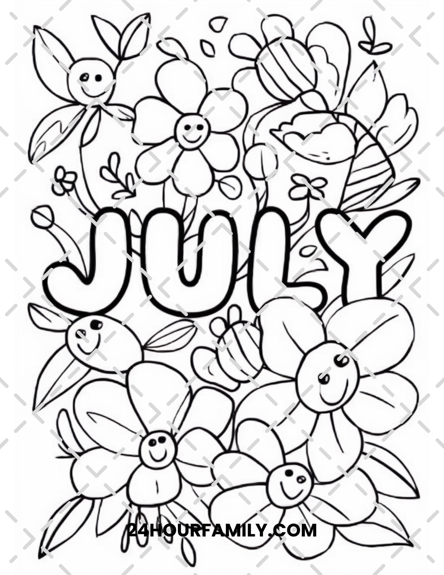july coloring pages