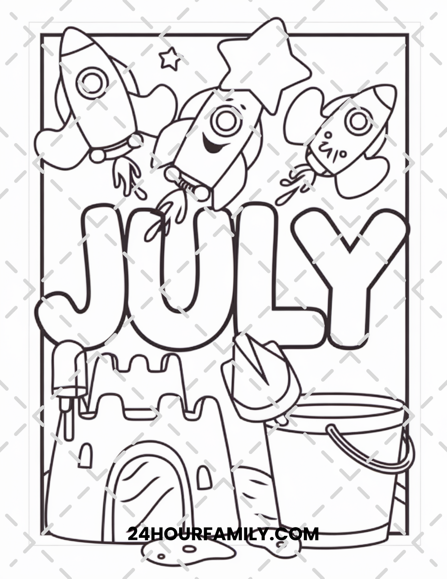 july coloring pages