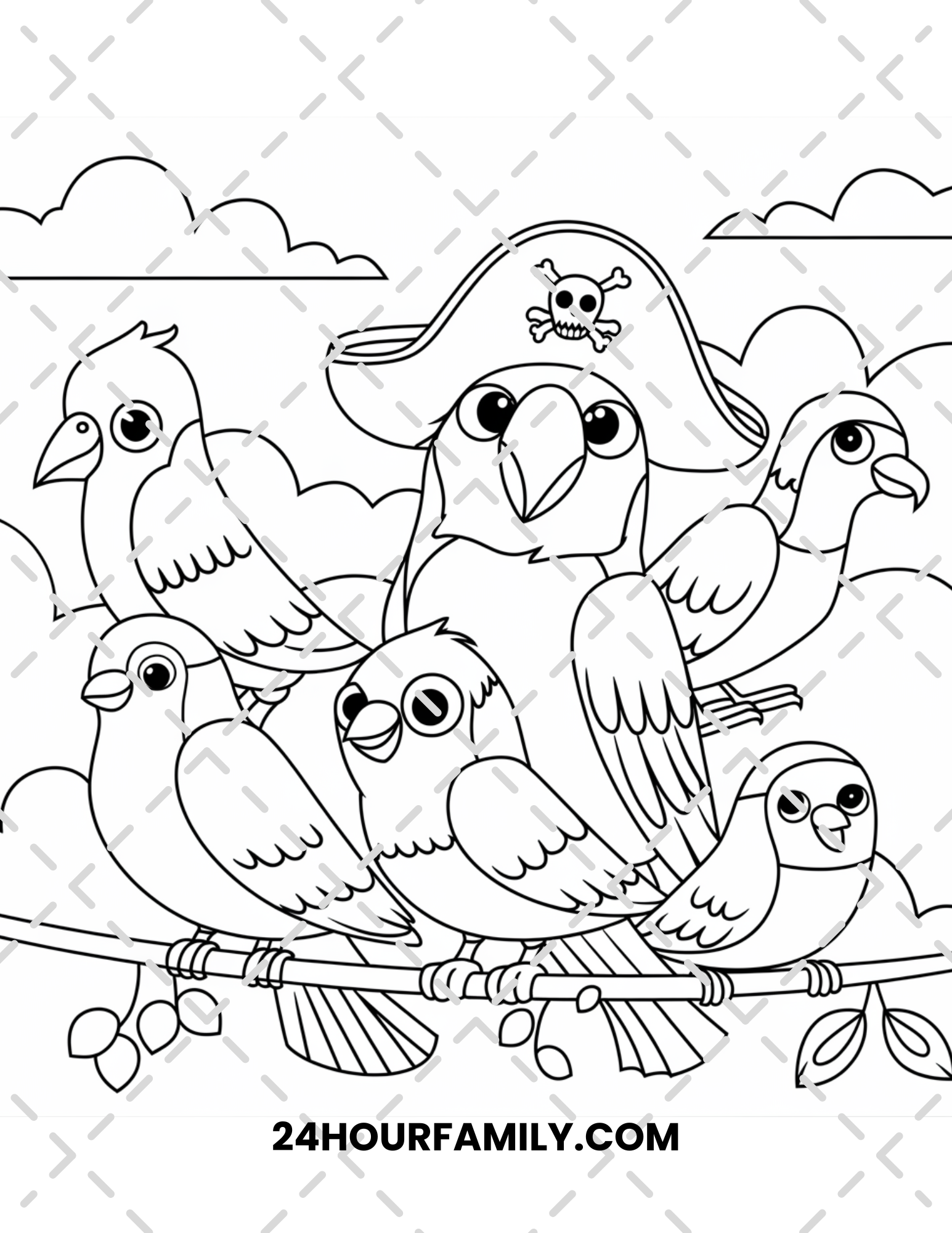 birds coloring pages for kids