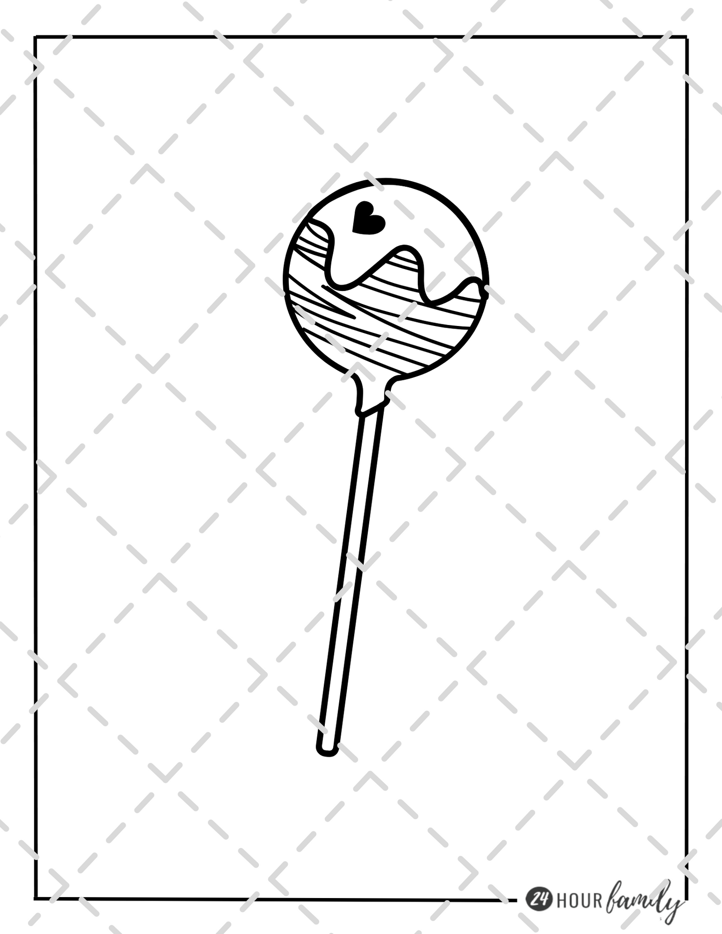 lollipop coloring pages