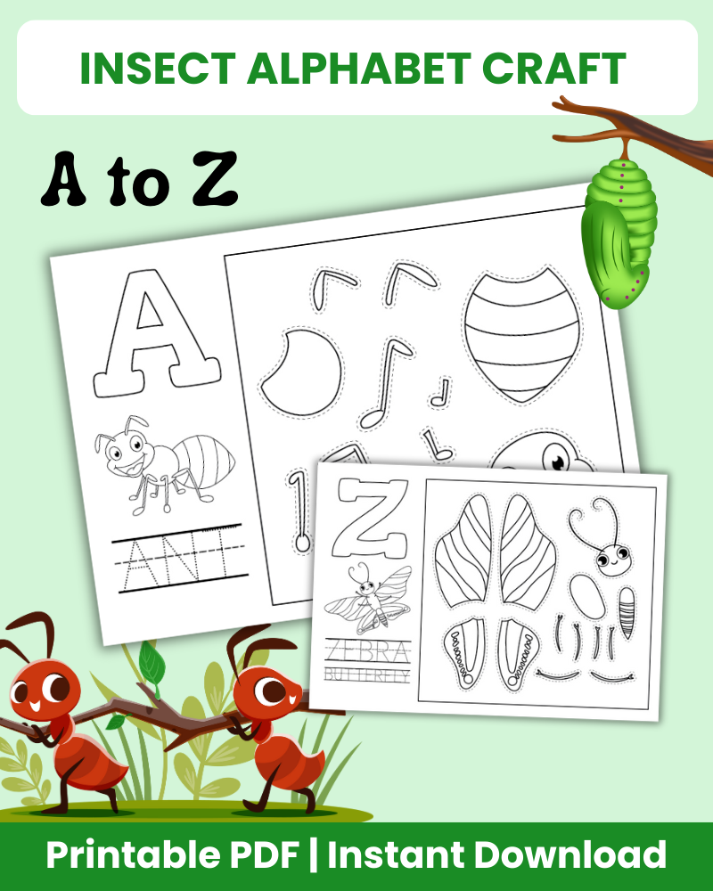 Insect Alphabet Printable