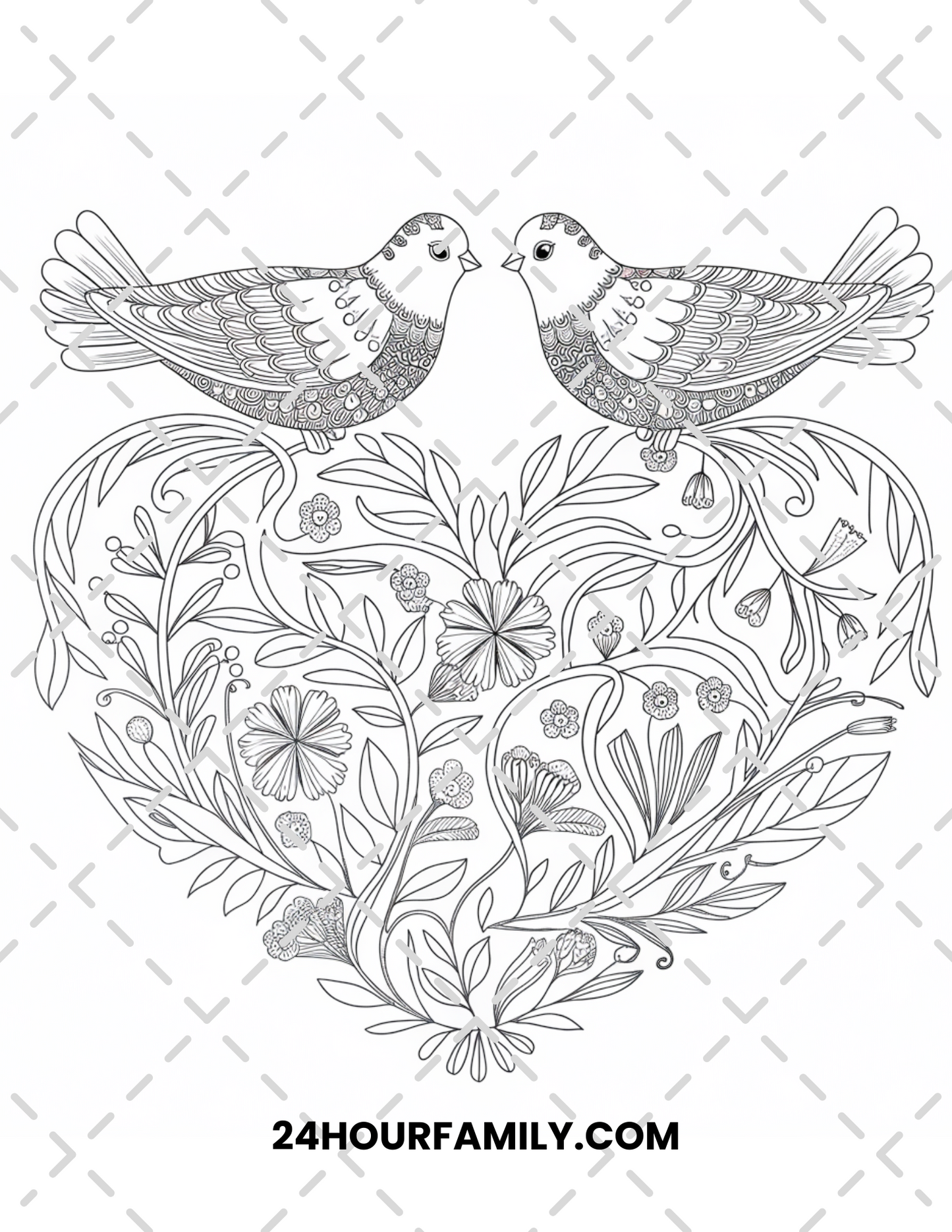 valentine coloring pages for adults