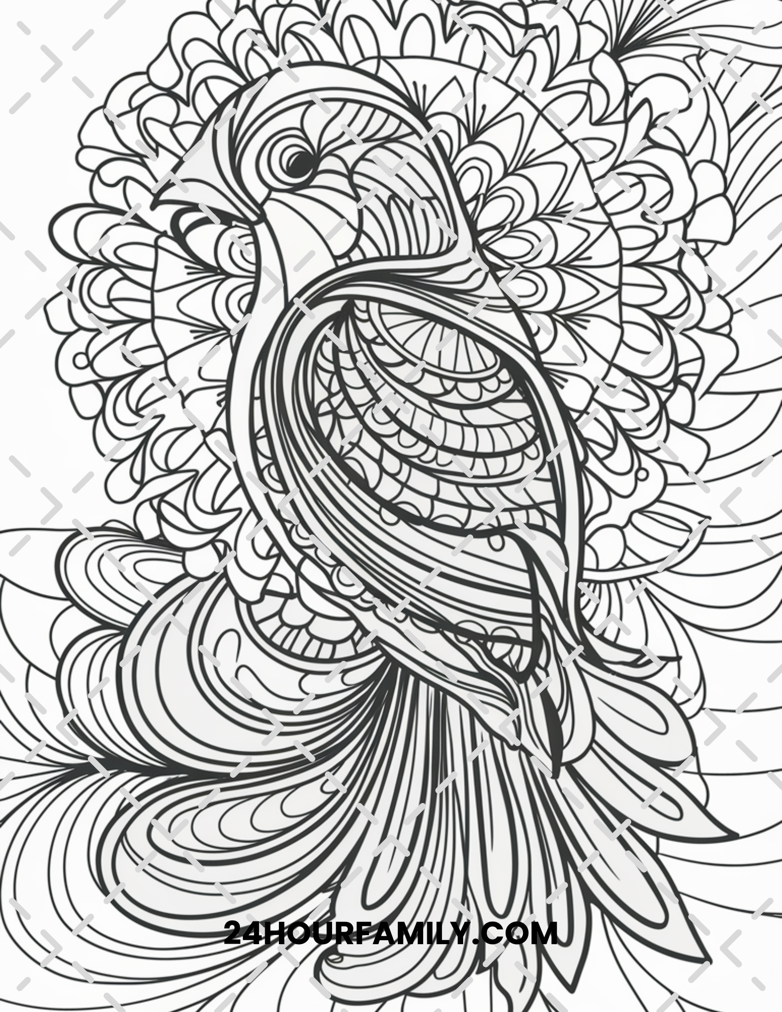 birds coloring pages for adults