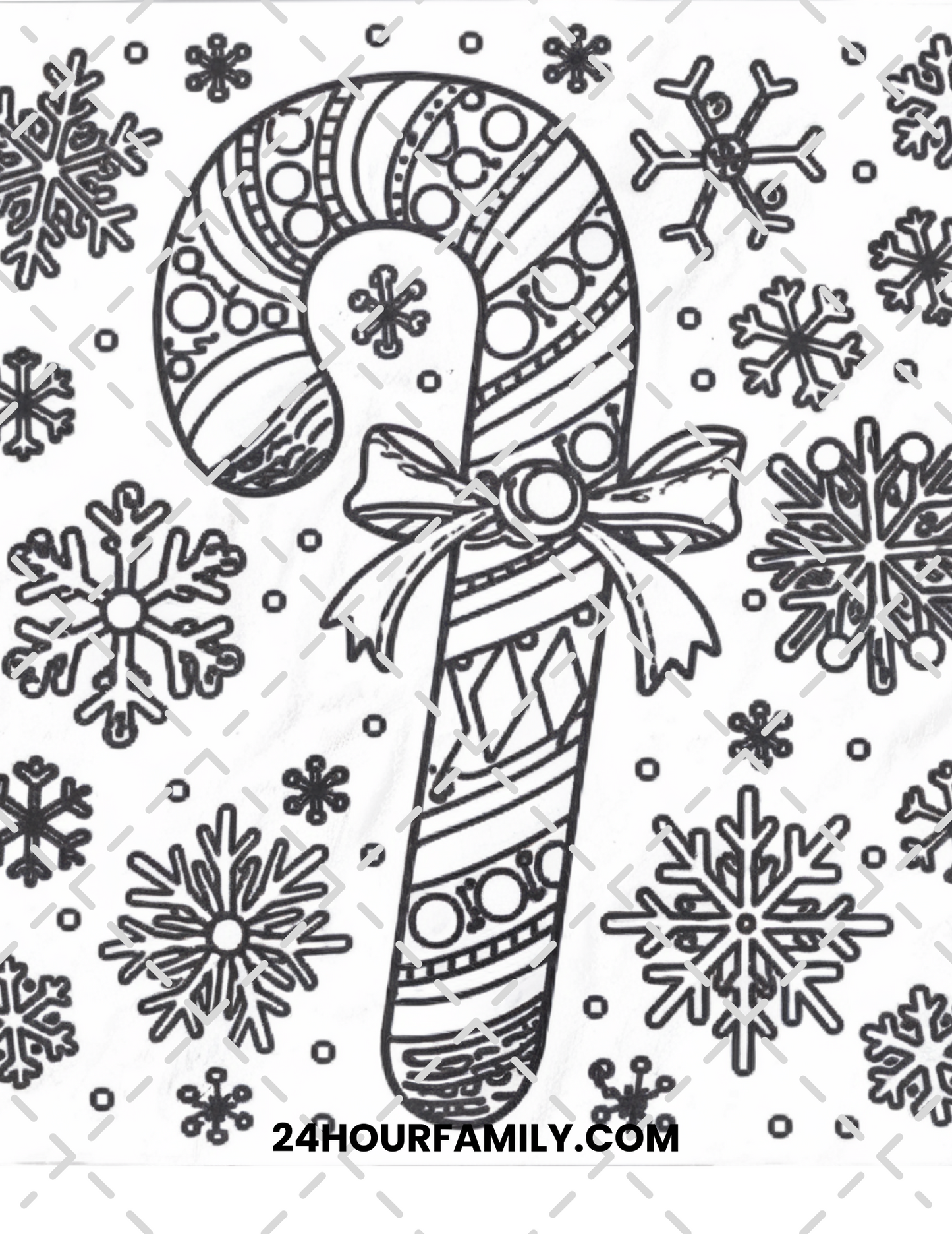 candy cane coloring pages