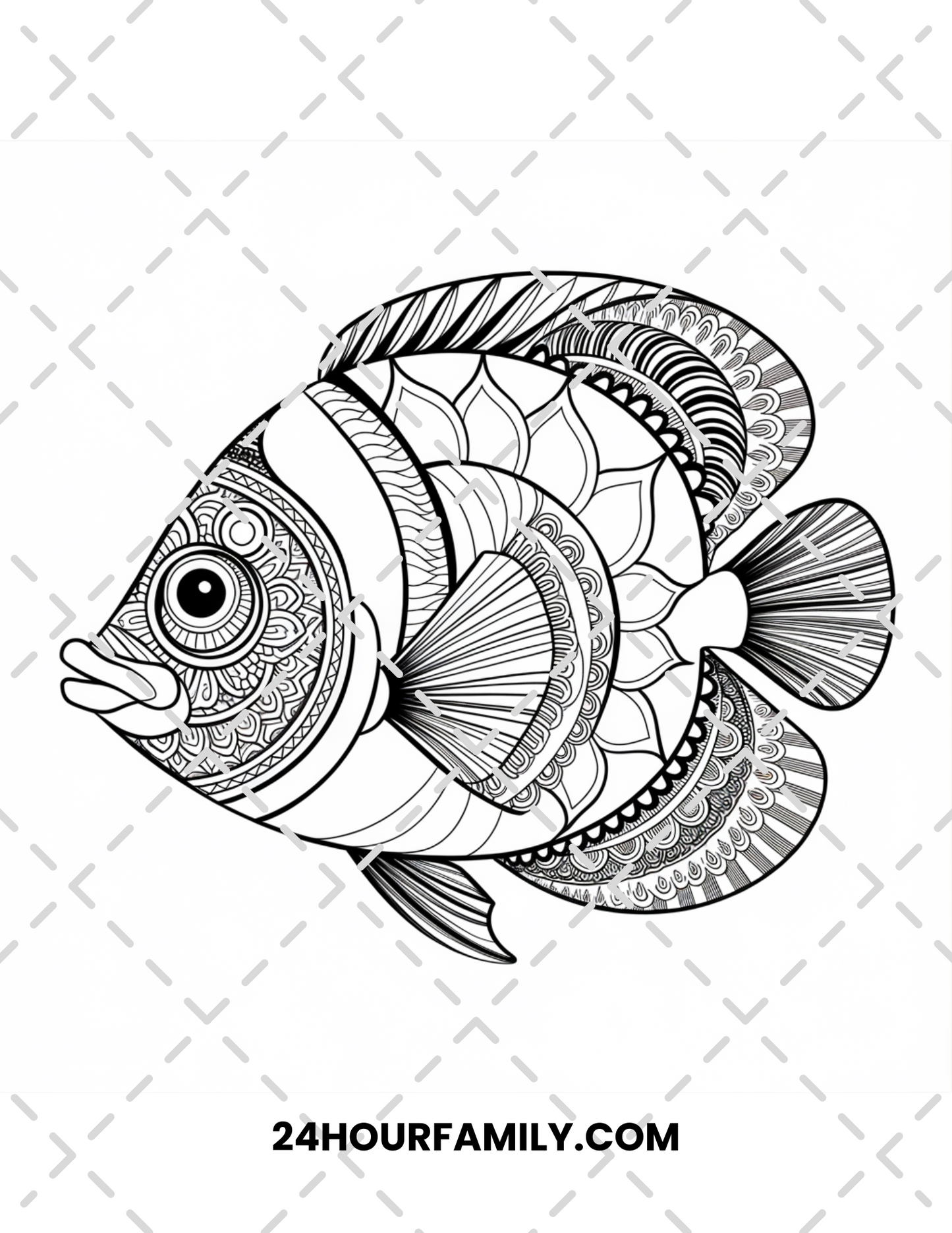 fish coloring pages for adults