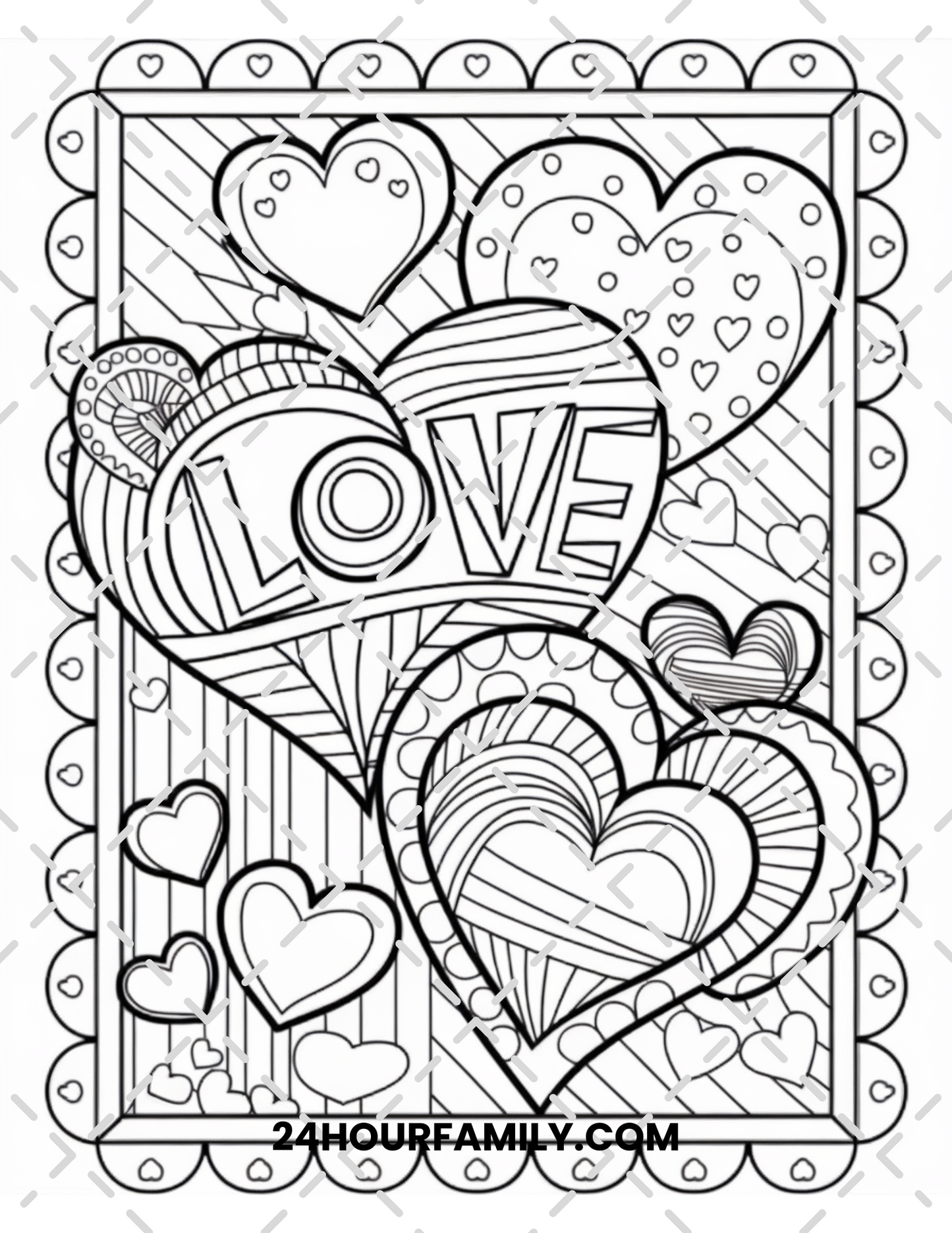 valentine coloring pages for adults