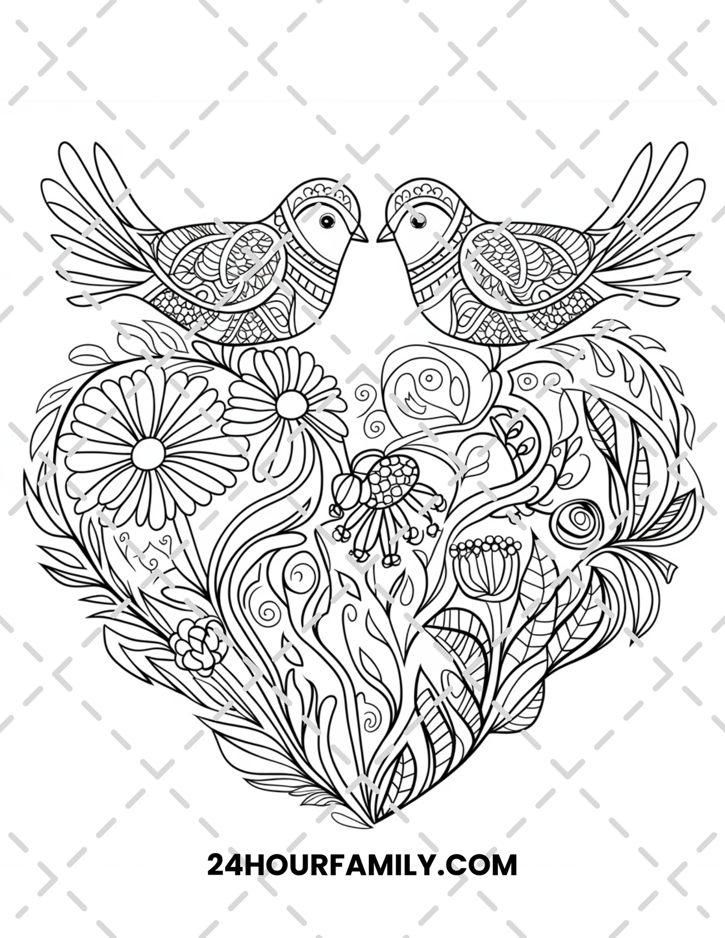 valentine coloring pages for adults