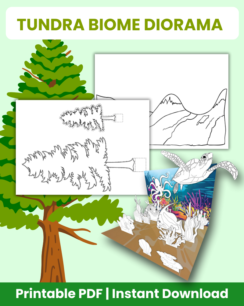tundra biome diorama printable crafts