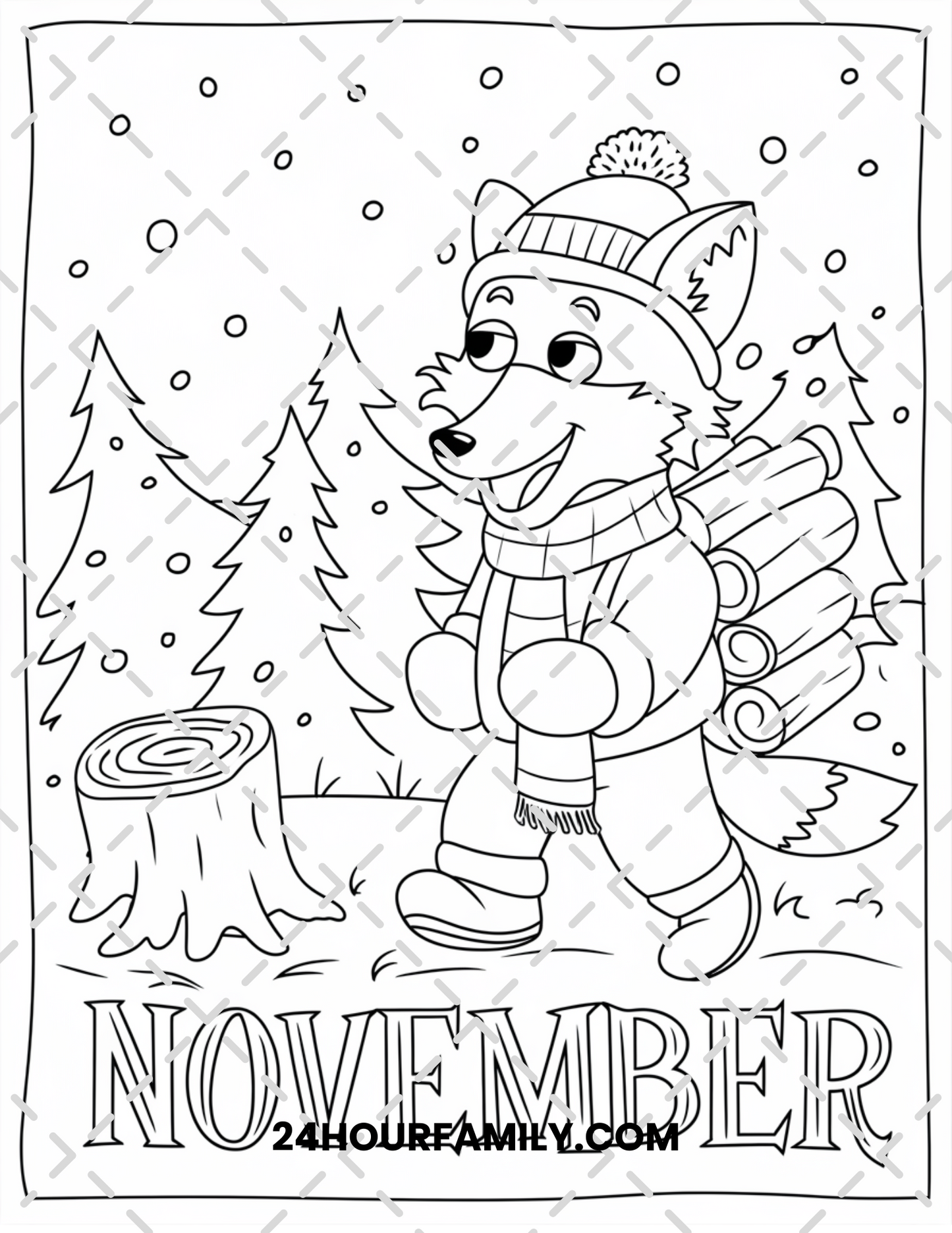 november coloring pages
