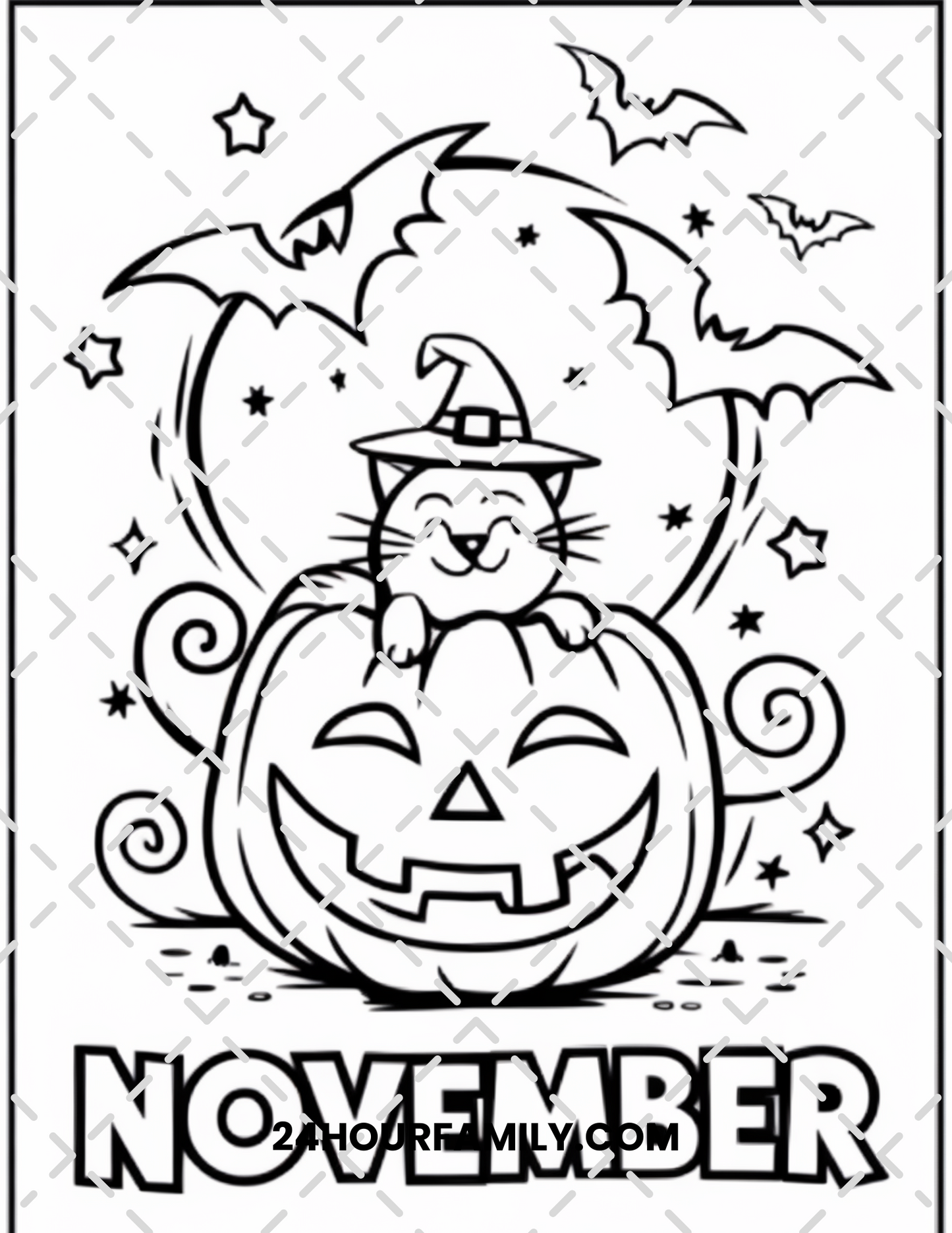 november coloring pages