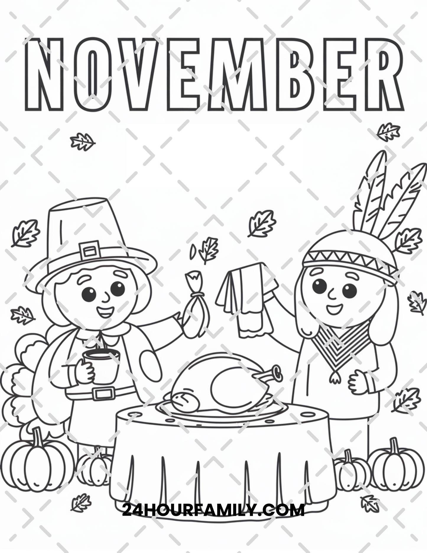 november coloring pages