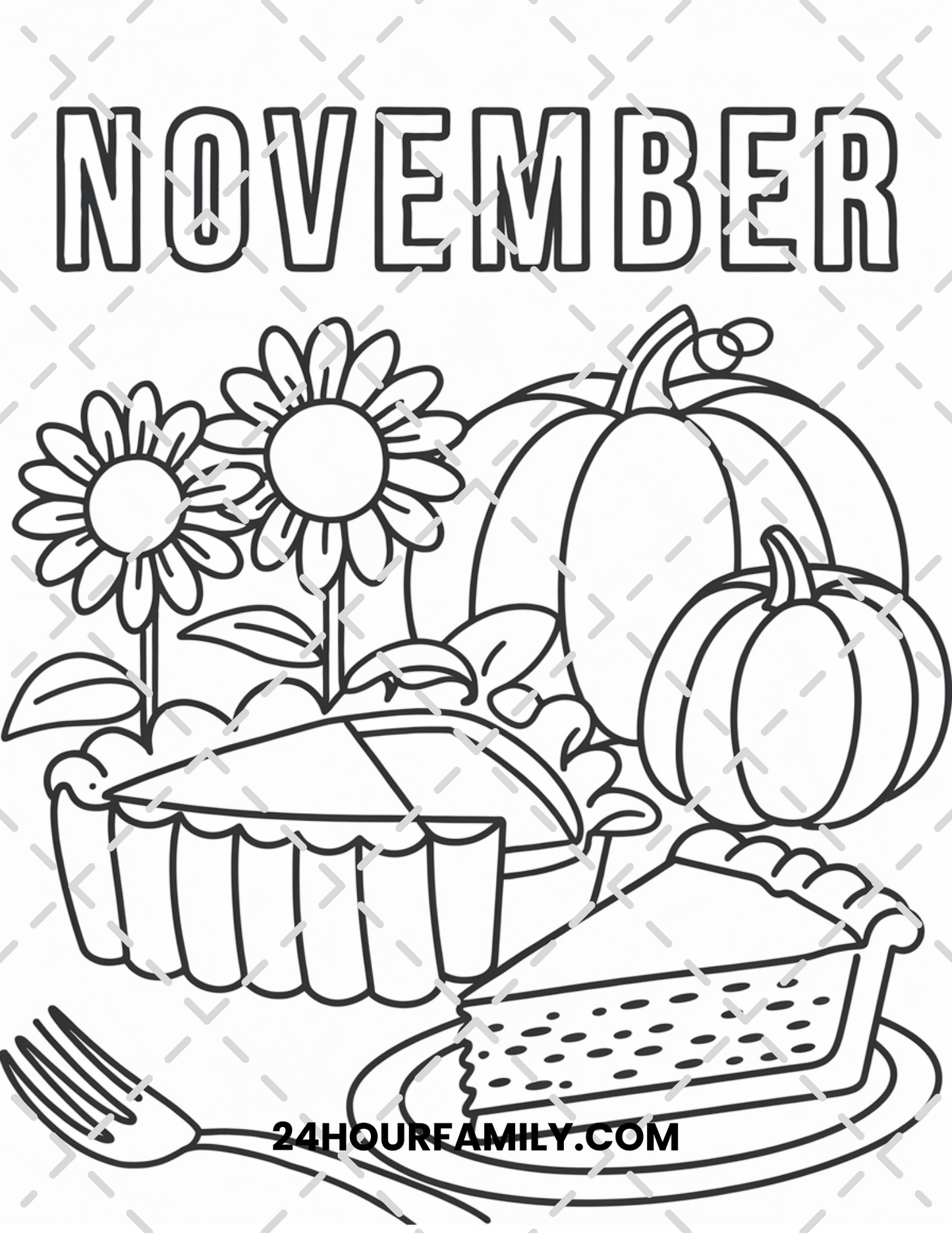 november coloring pages