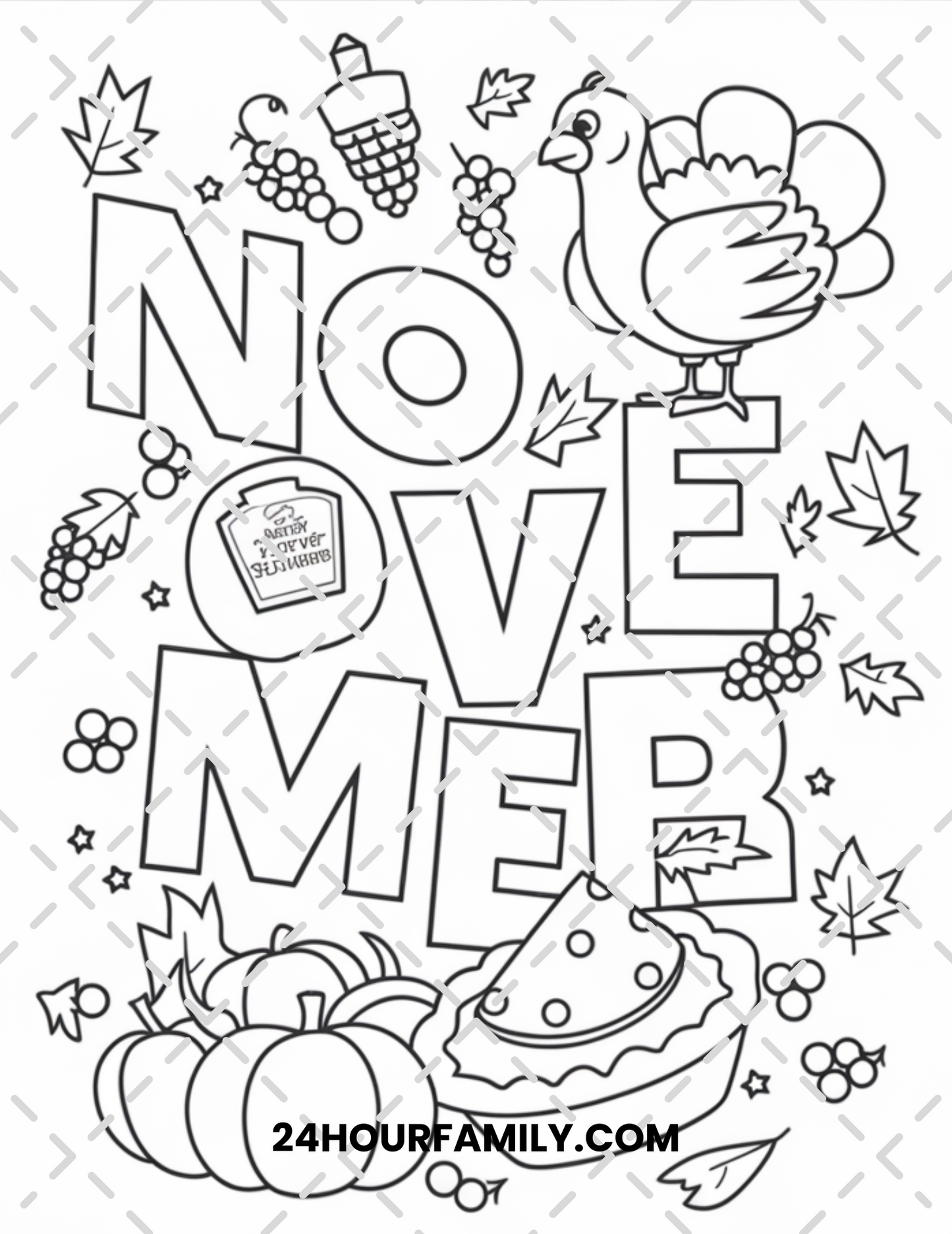 november coloring pages