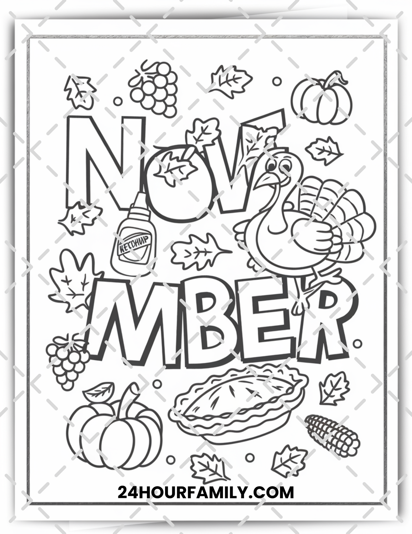 november coloring pages