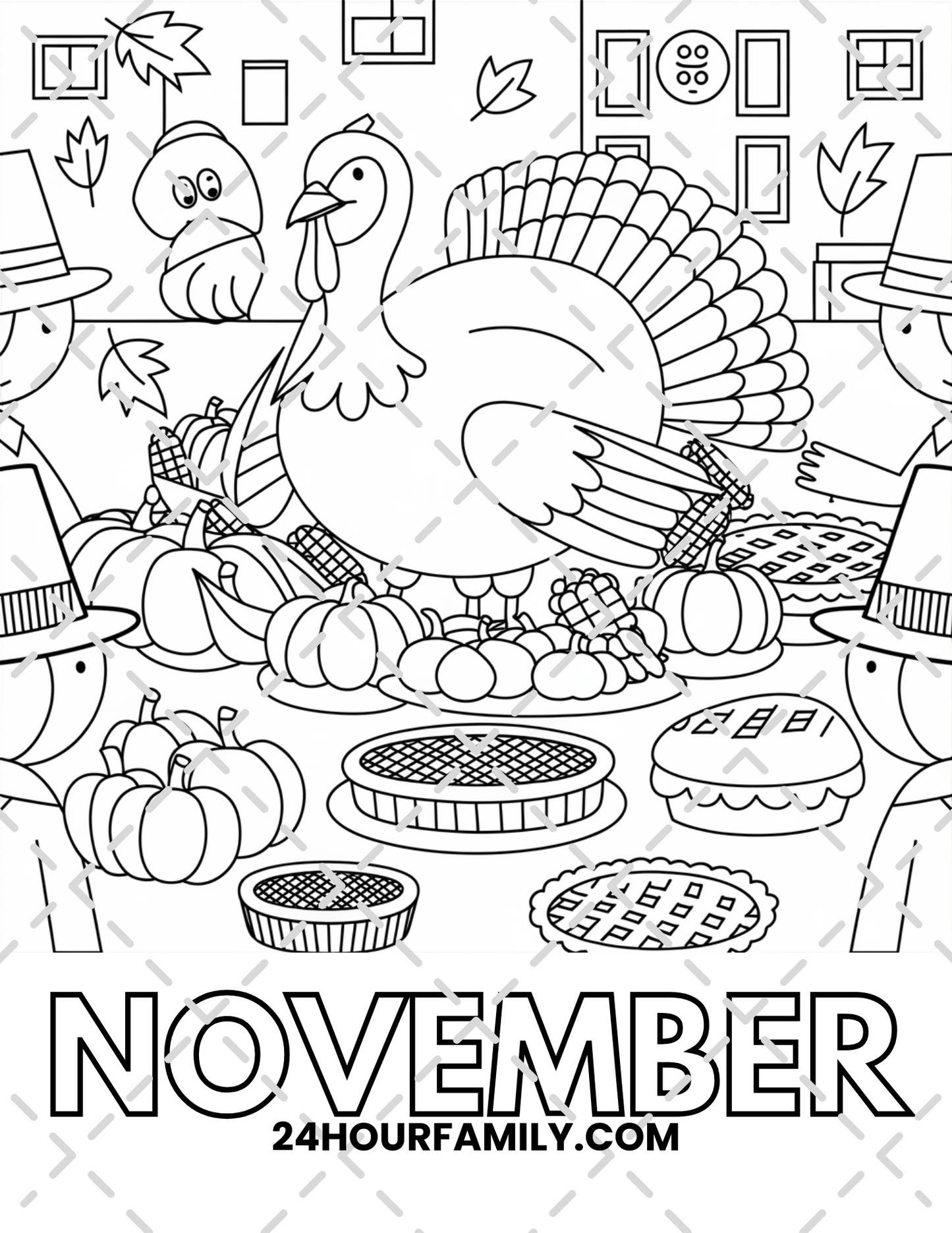 november coloring pages