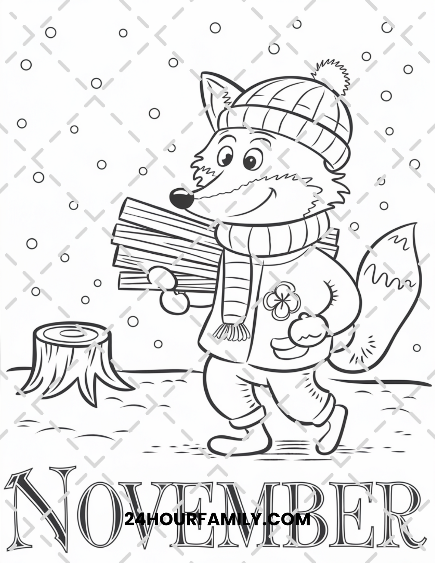 november coloring pages