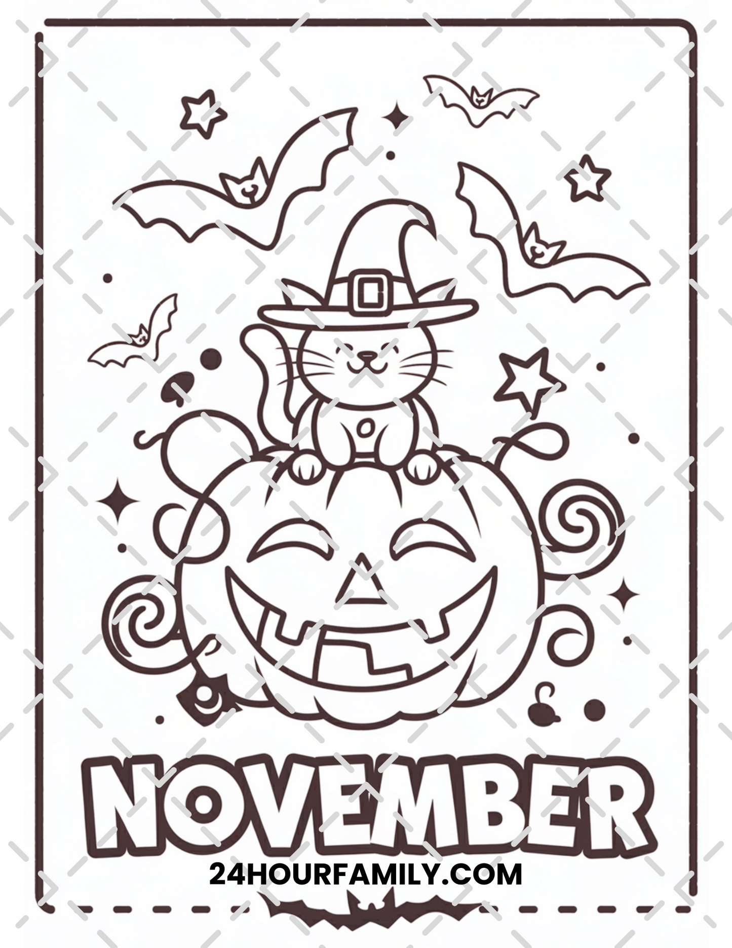november coloring pages