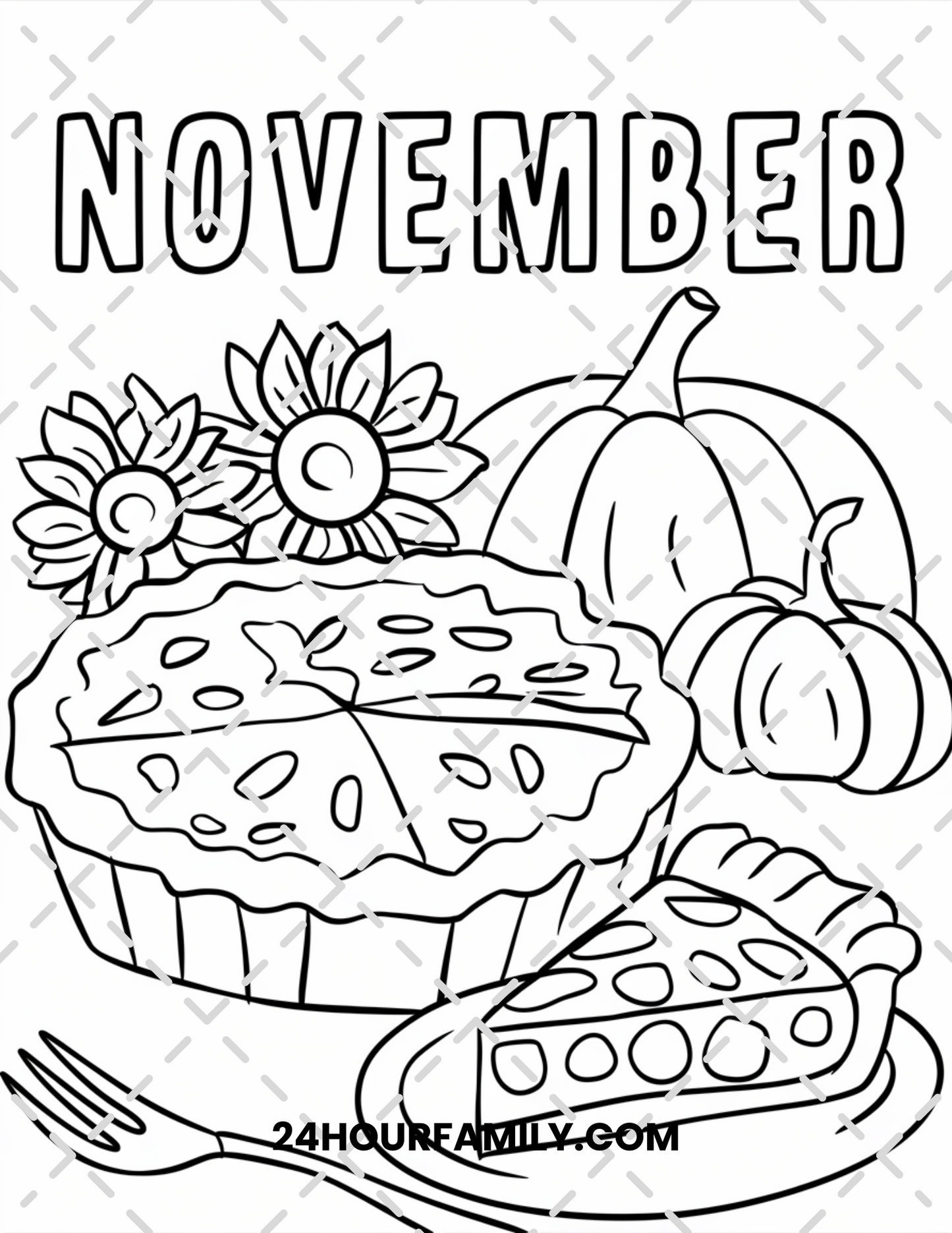 november coloring pages