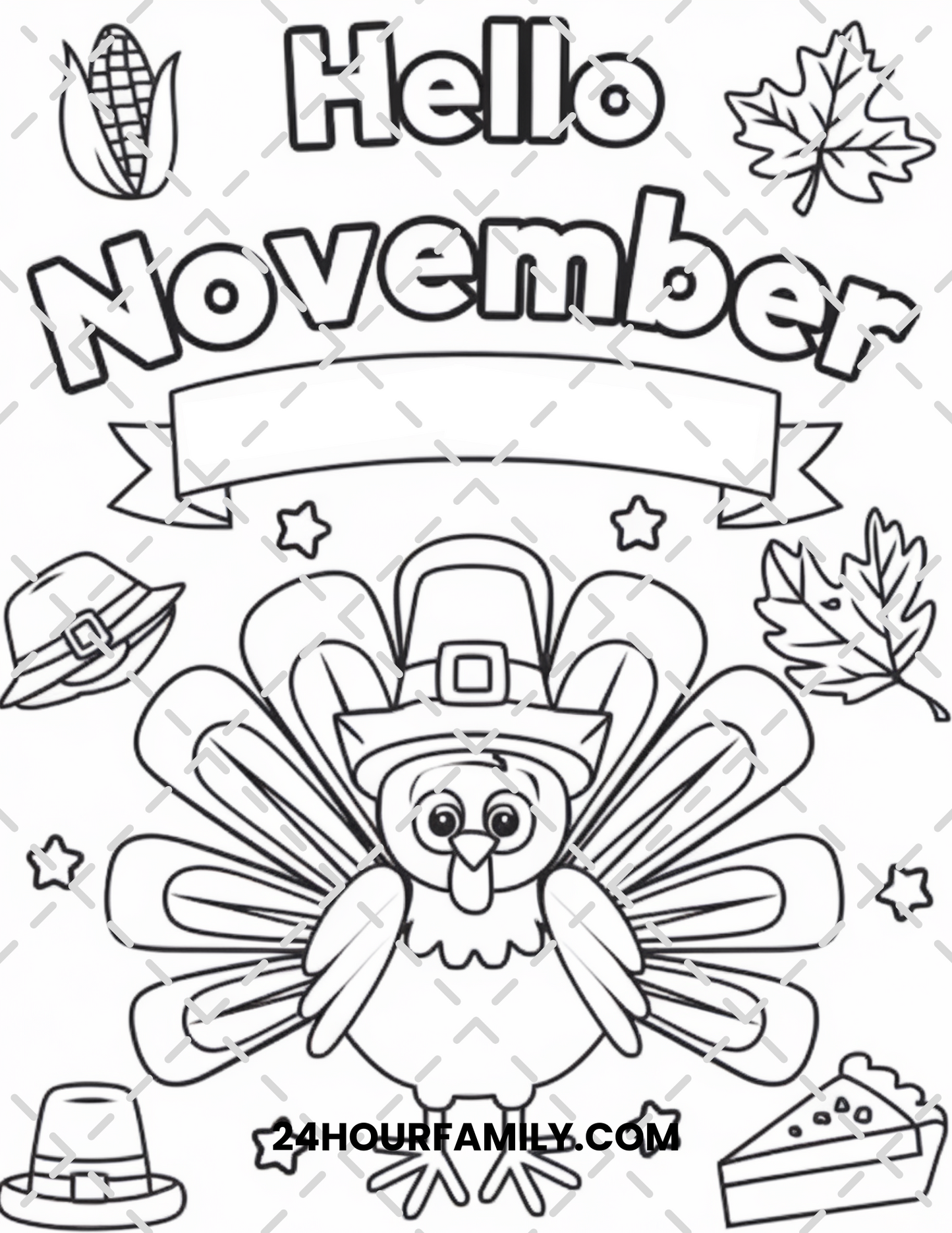 november coloring pages