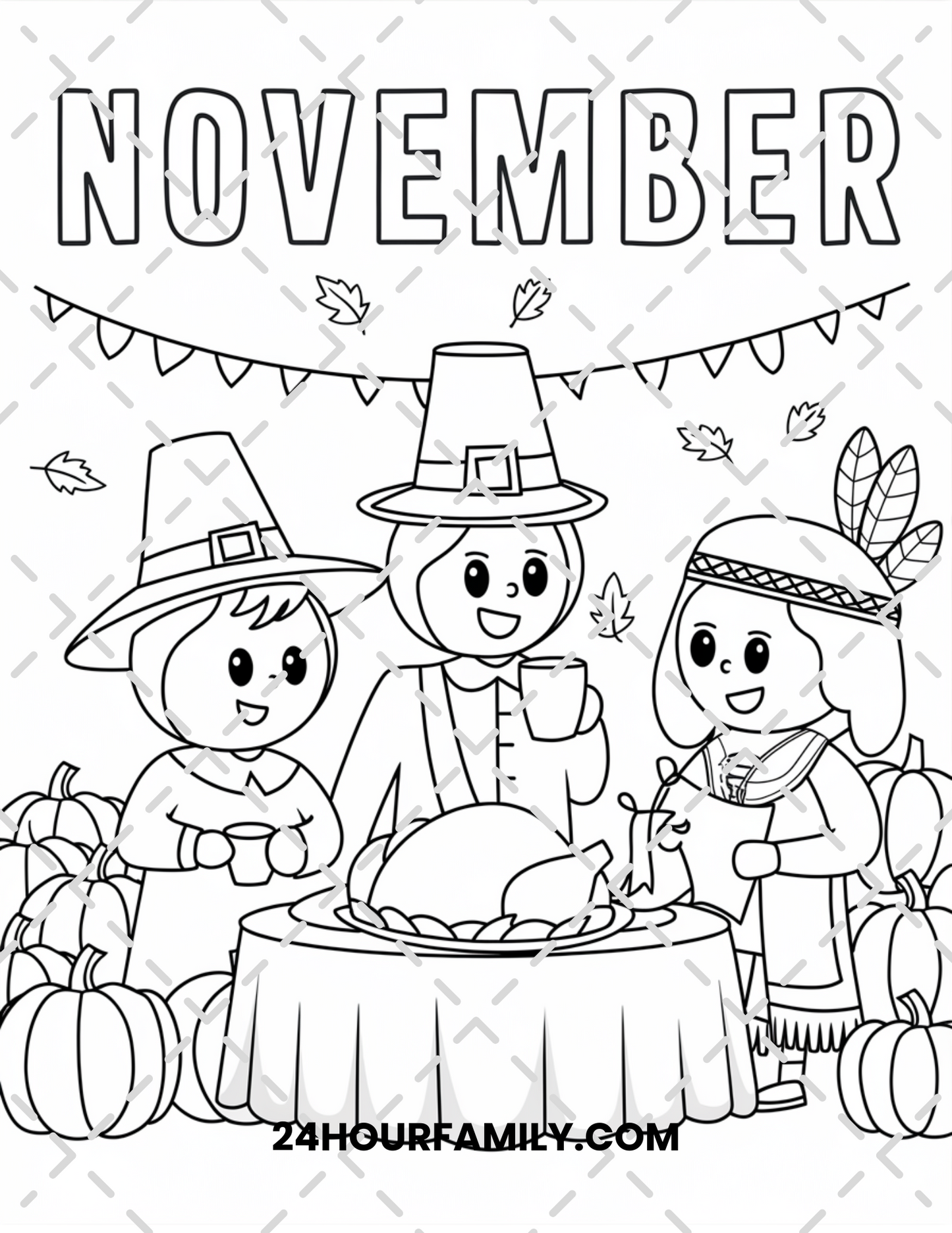 november coloring pages