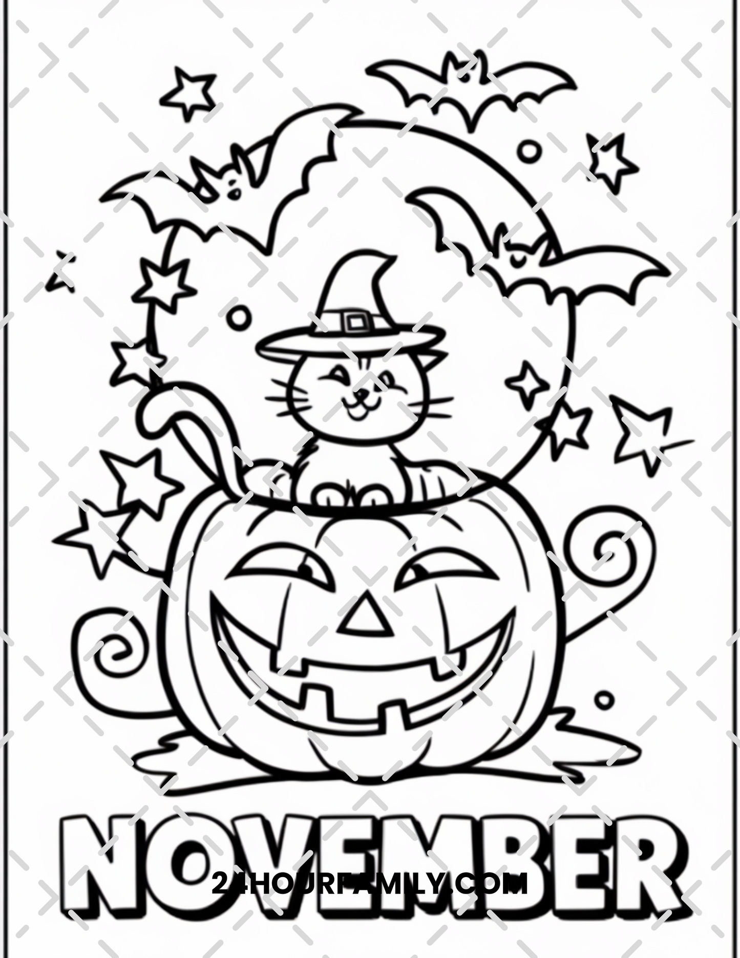 november coloring pages