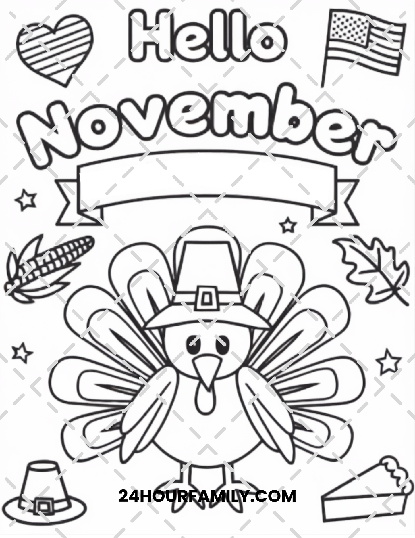 november coloring pages