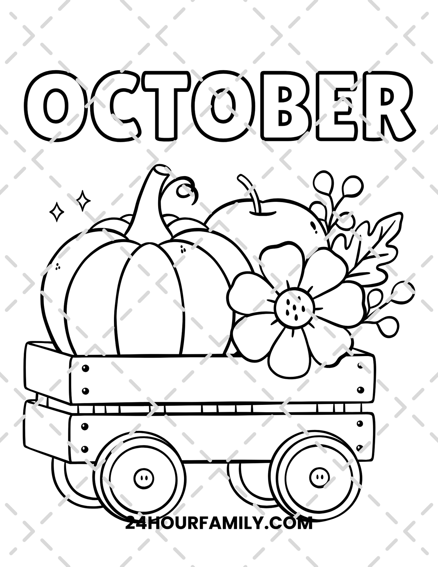 october coloring pages