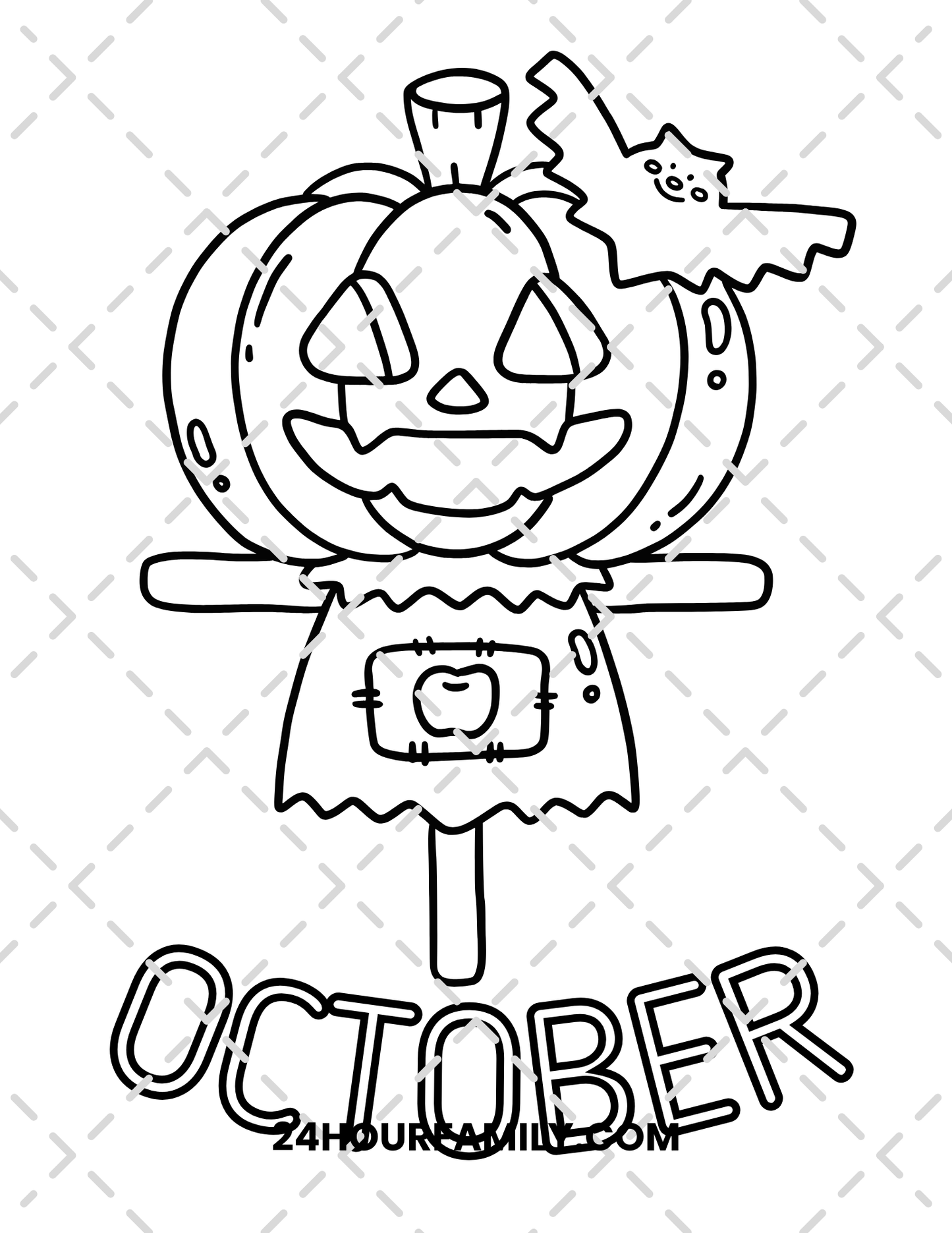 october coloring pages