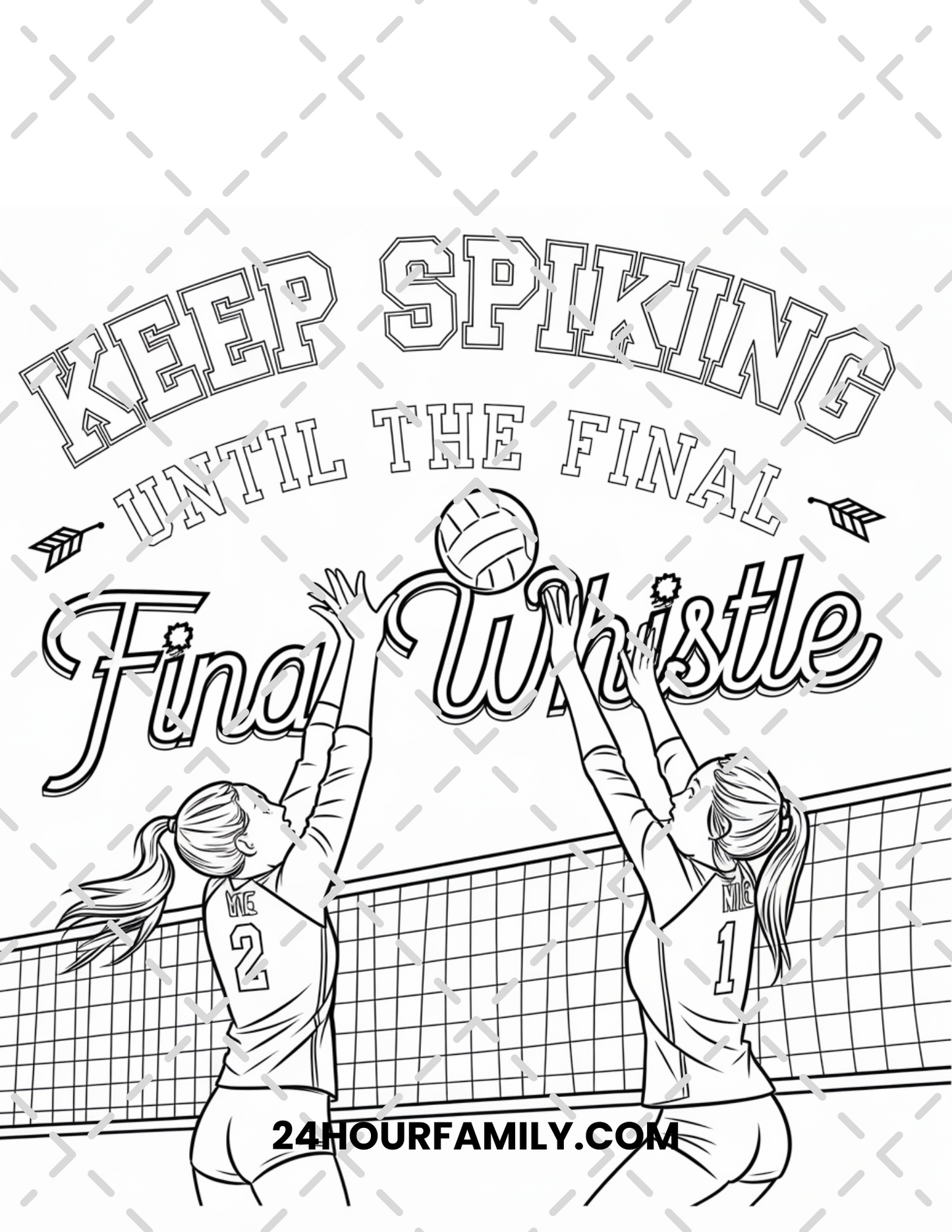 volleyball coloring pages
