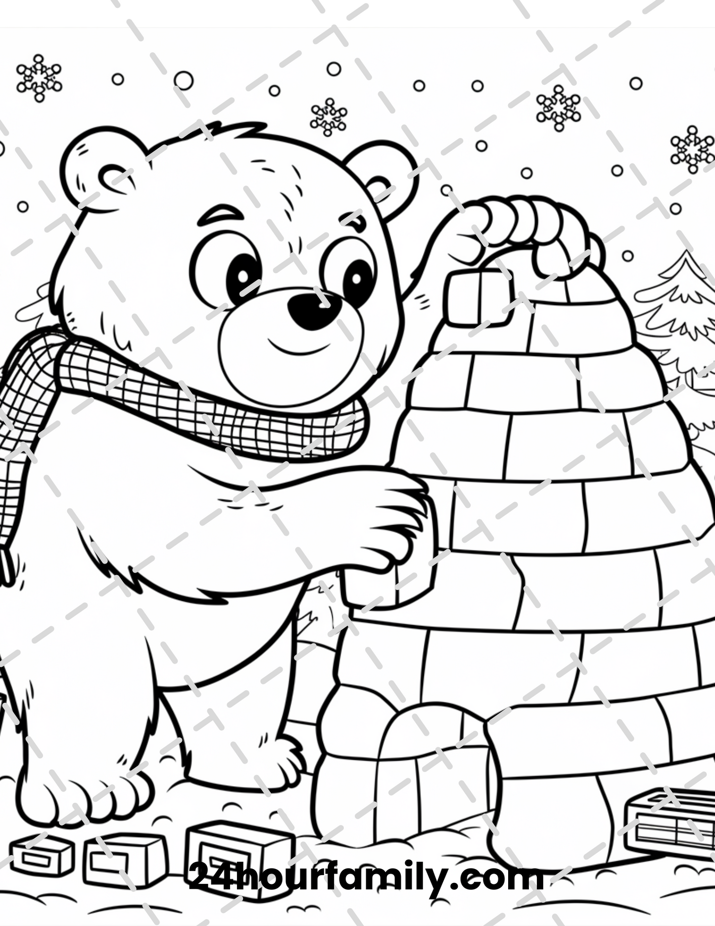 polar bear coloring pages