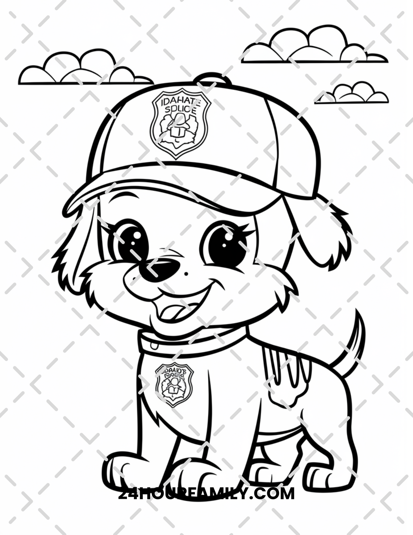 cute puppy coloring pages