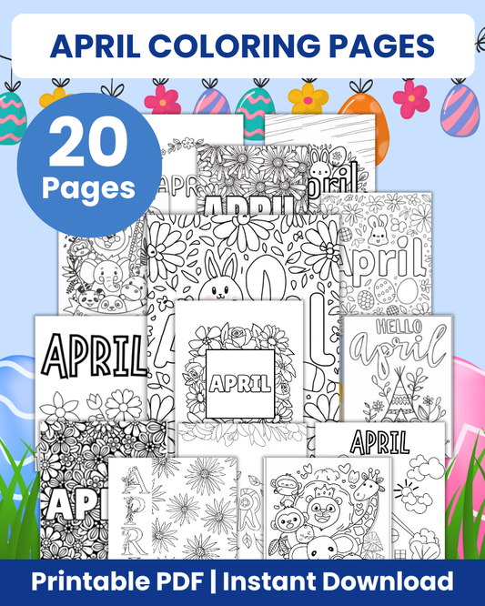april coloring pages