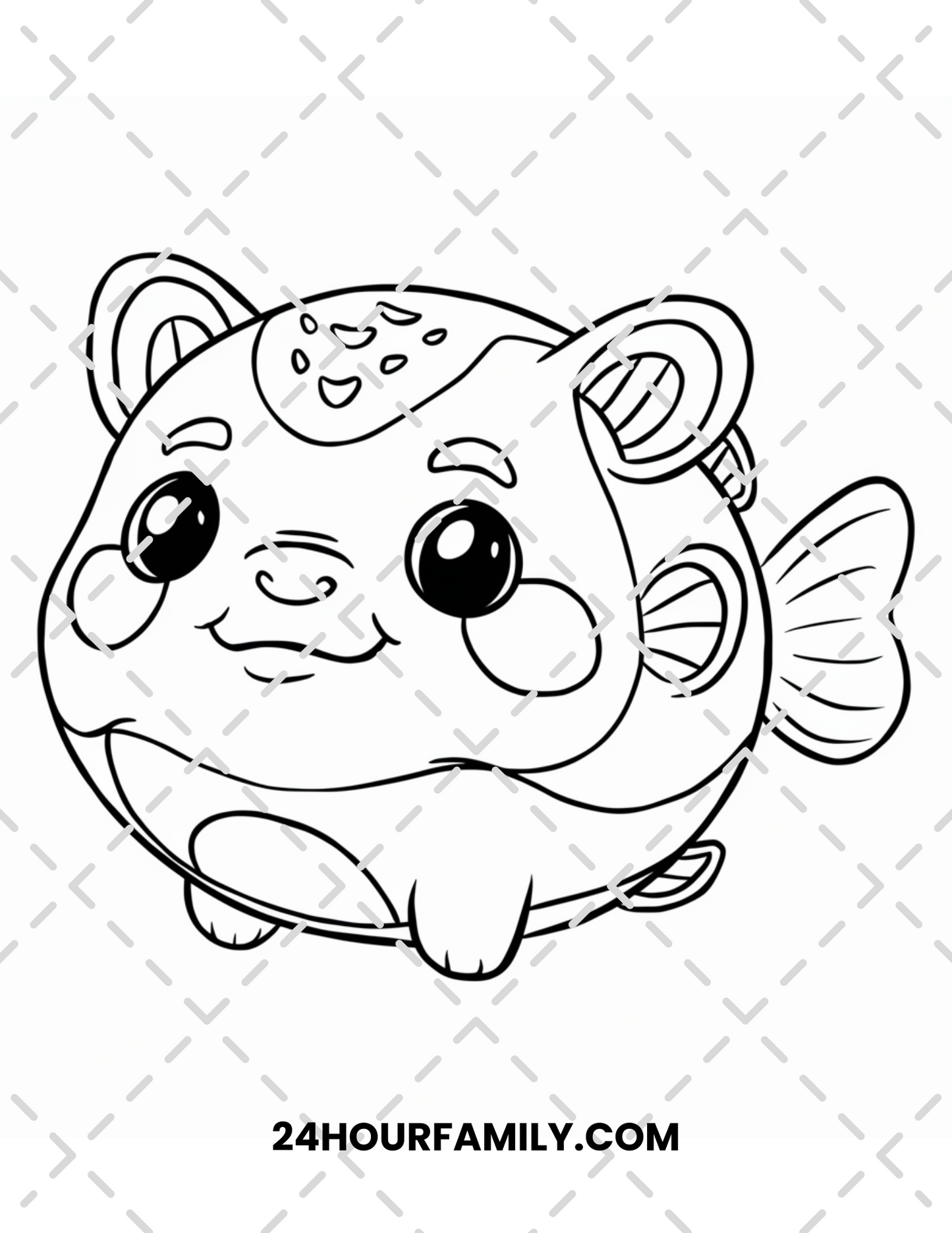 puffer fish coloring pages