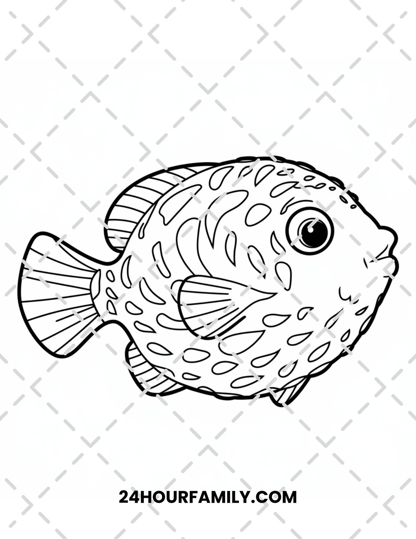 puffer fish coloring pages