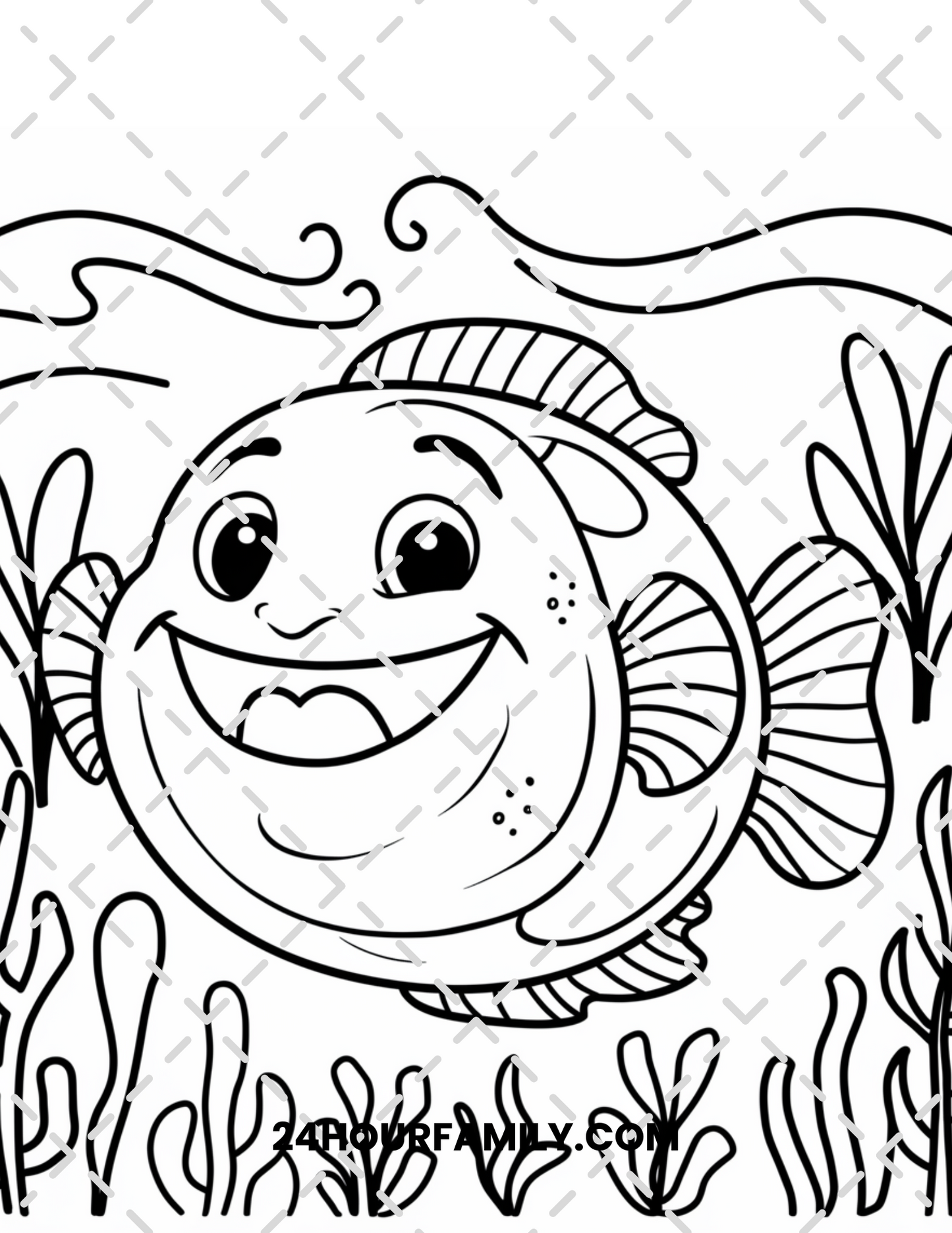 puffer fish coloring pages